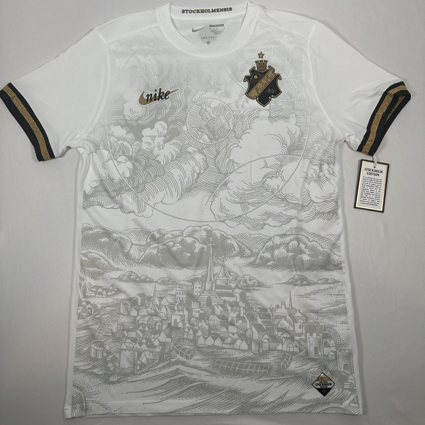 aik stockholm anniversary limitededition football shirt large bnwt5