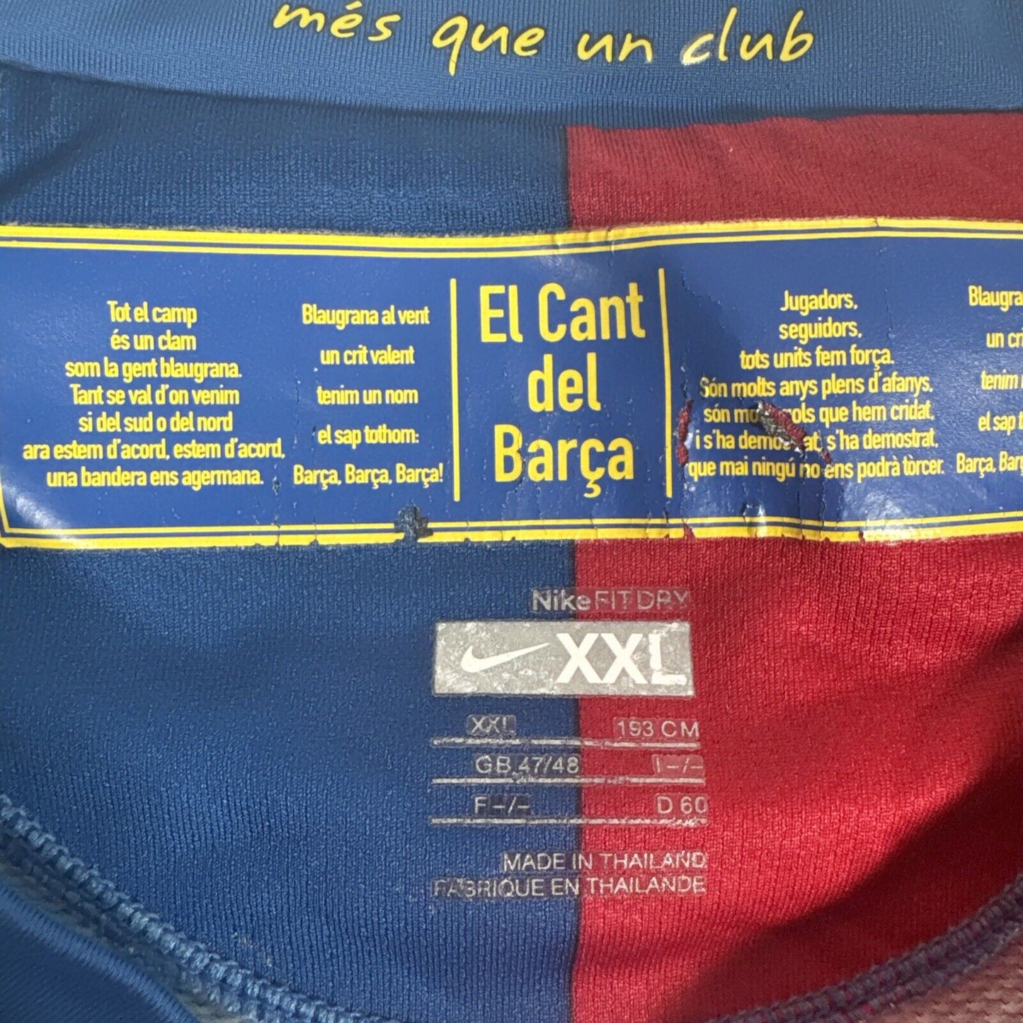 barcelona 2008 2009 home football shirt men s 2xl xxl5