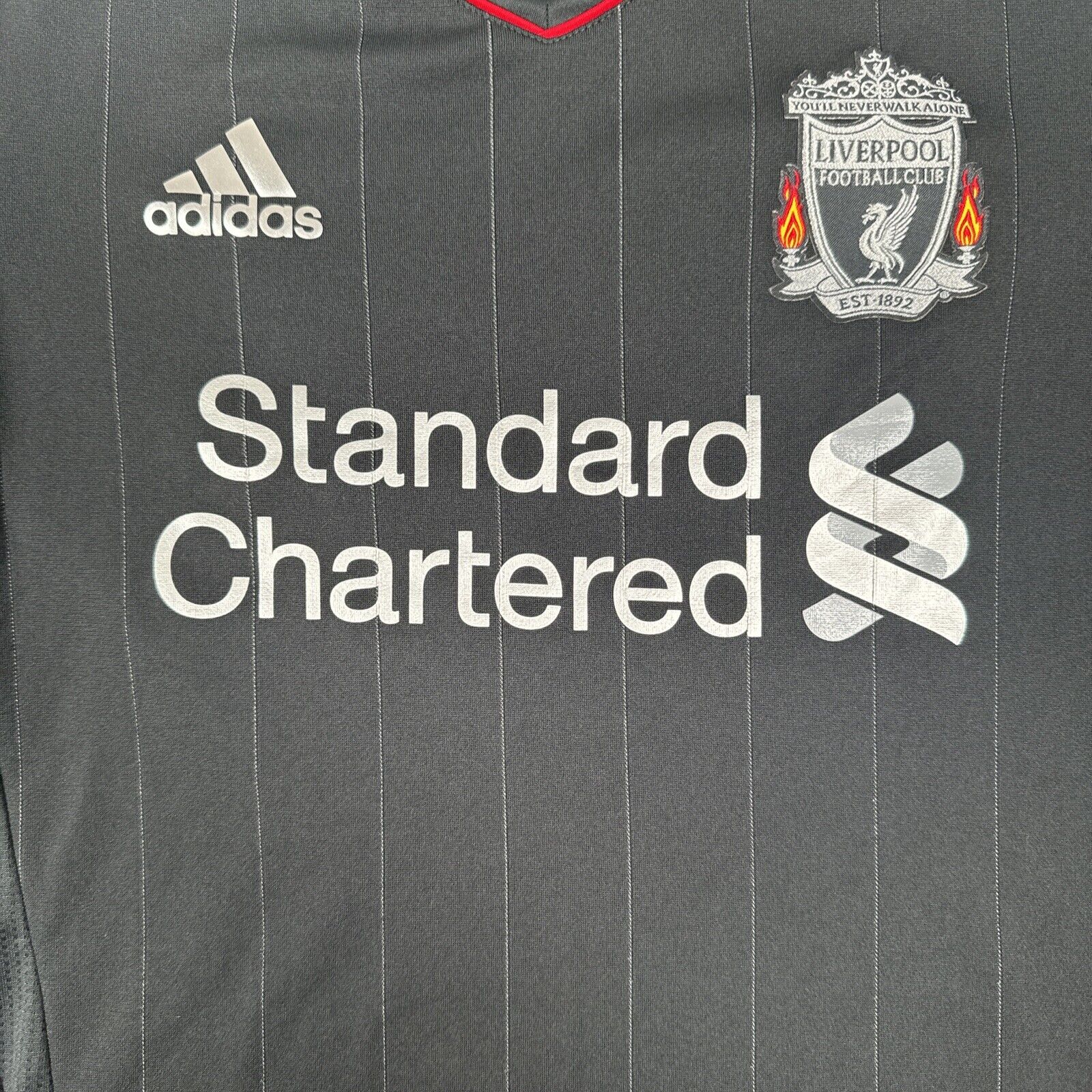 Liverpool 2011/2012 Away Football Shirt Long Sleeve Men’s Medium - Football Shirt Kingdom