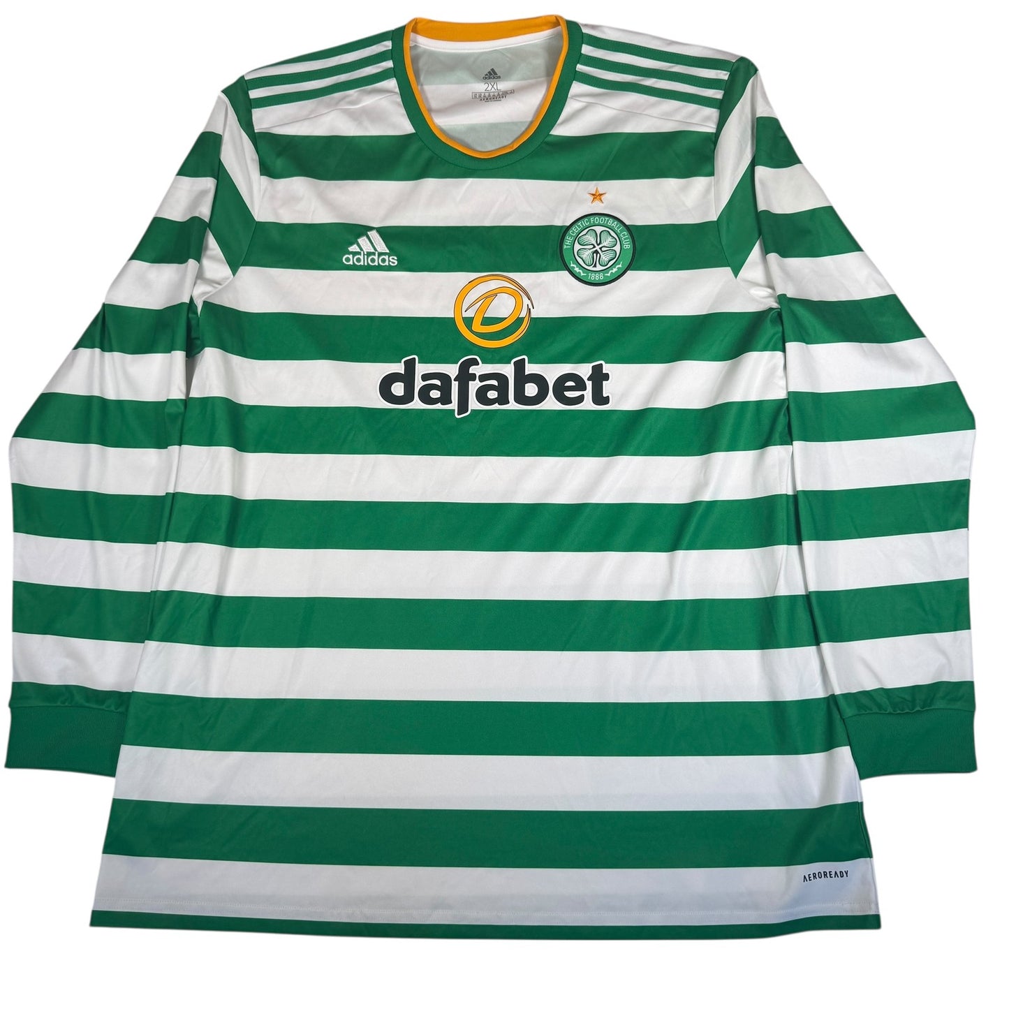 Celtic 2020/2021 Home Long Sleeve Football Shirt  2XL XXL