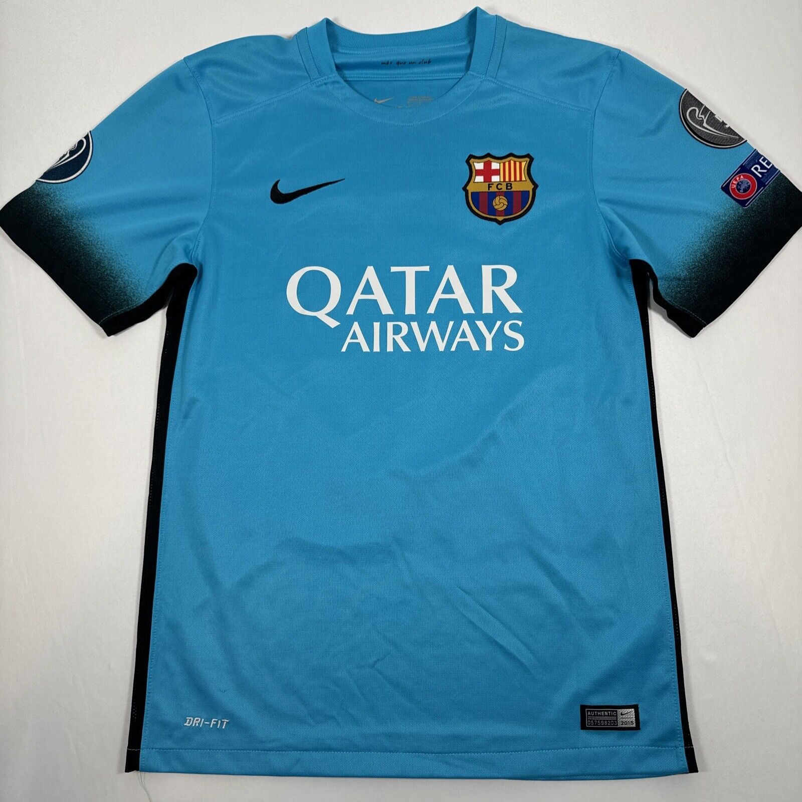 messi 10 barcelona 2015 2016 third football shirt men s small4