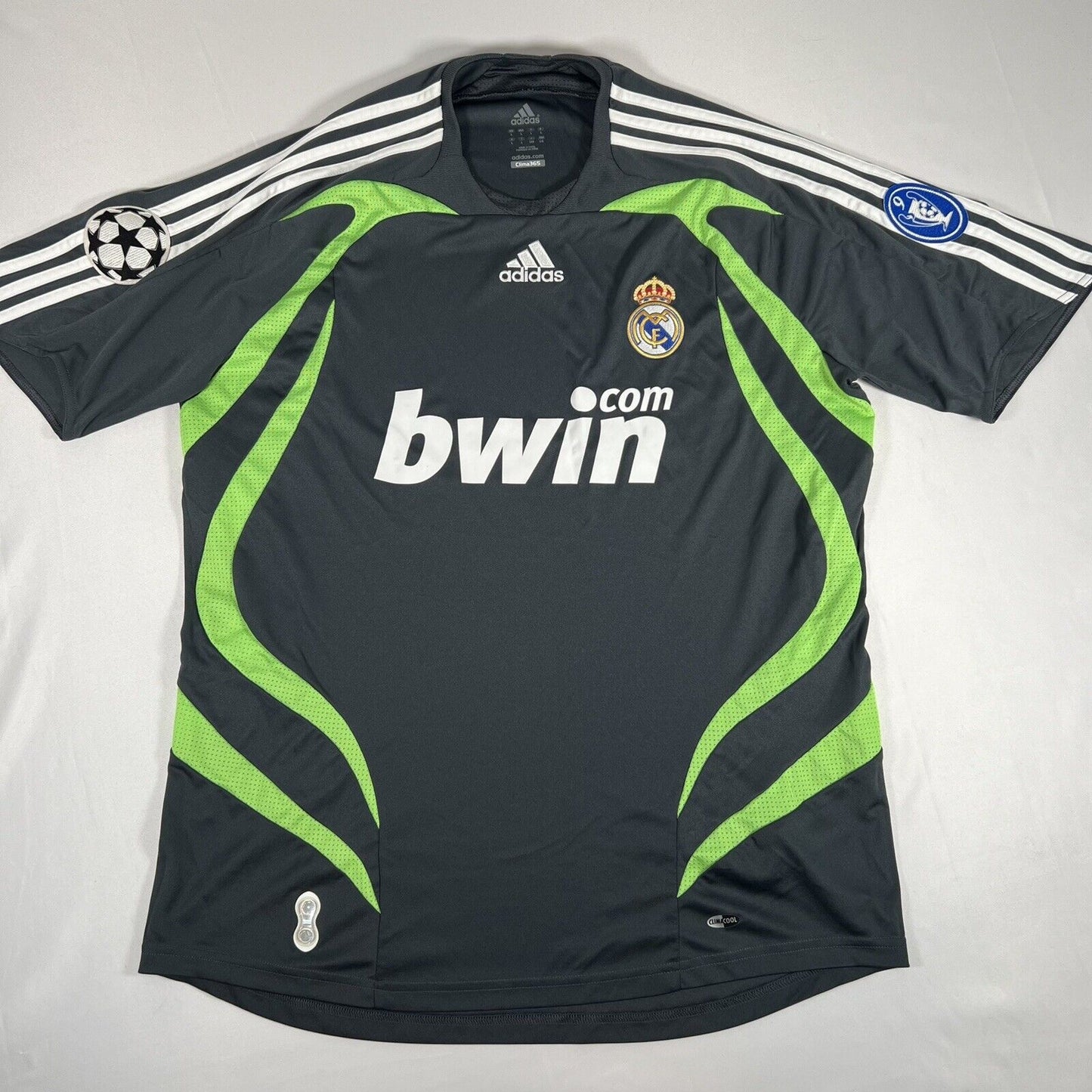 real madrid 2007 2008 third football shirt men s large2