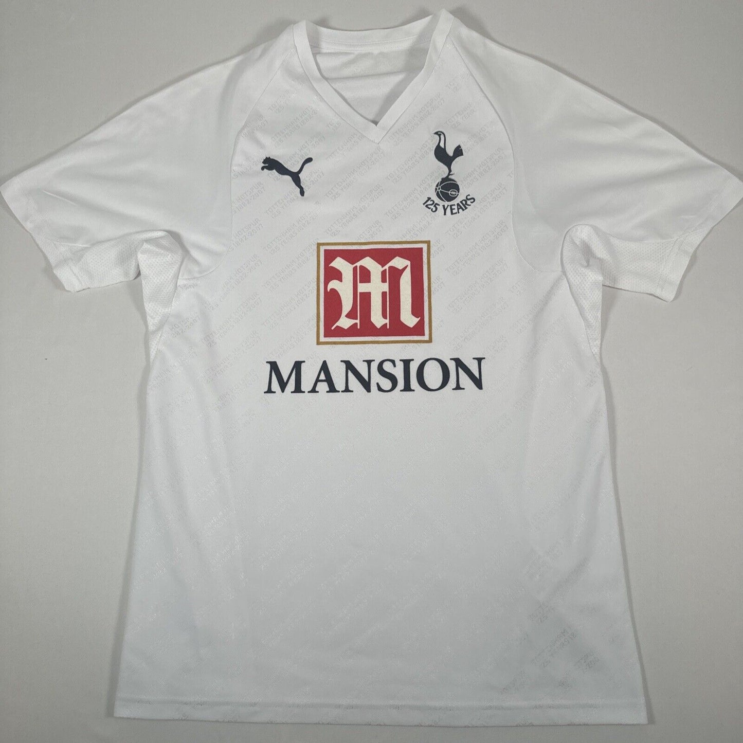 tottenham 2007 2008 125 years home football shirt men s small2