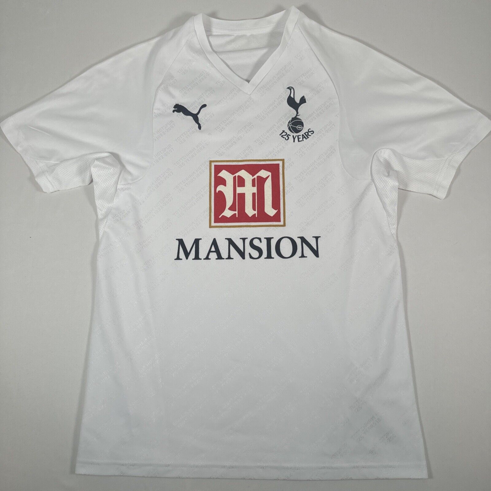 tottenham 2007 2008 125 years home football shirt men s small2