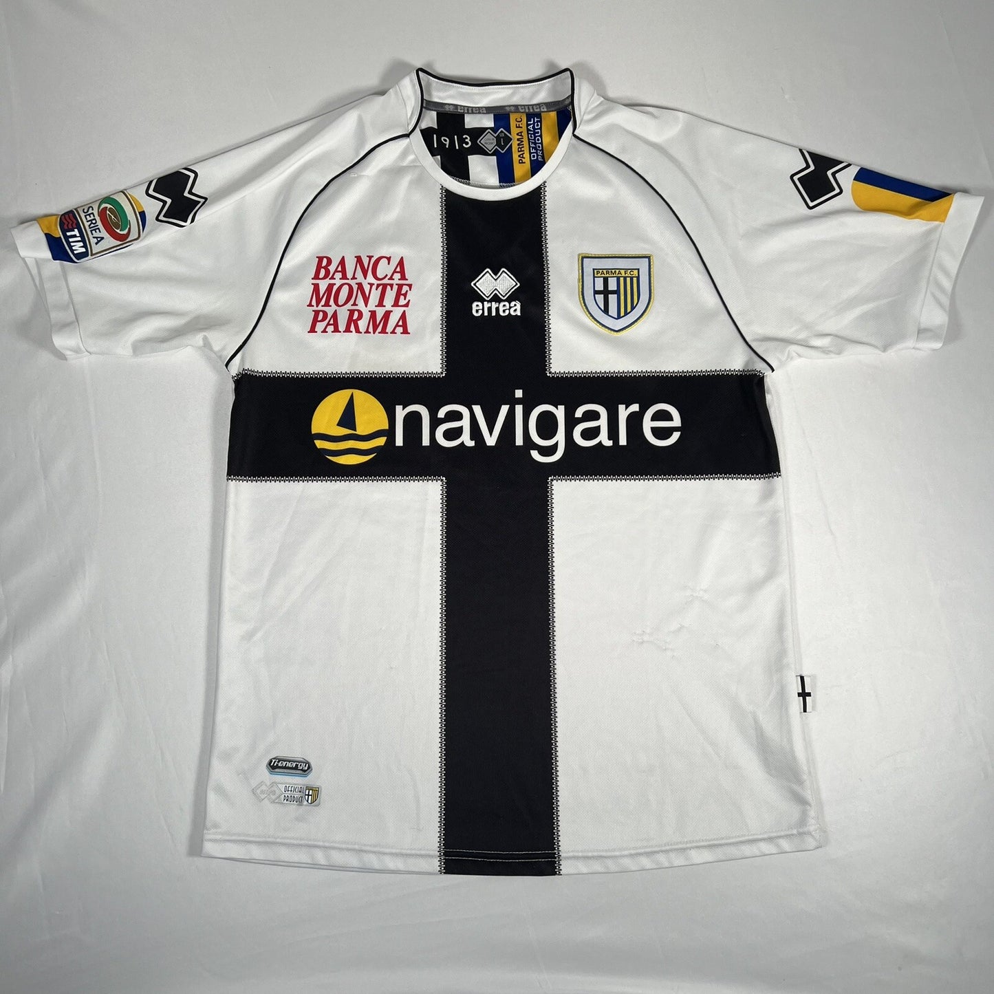 parma 2011 2012 home football shirt men s large2