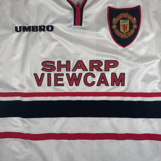 Manchester United 1997/1998/1999 Away Football Shirt  Medium