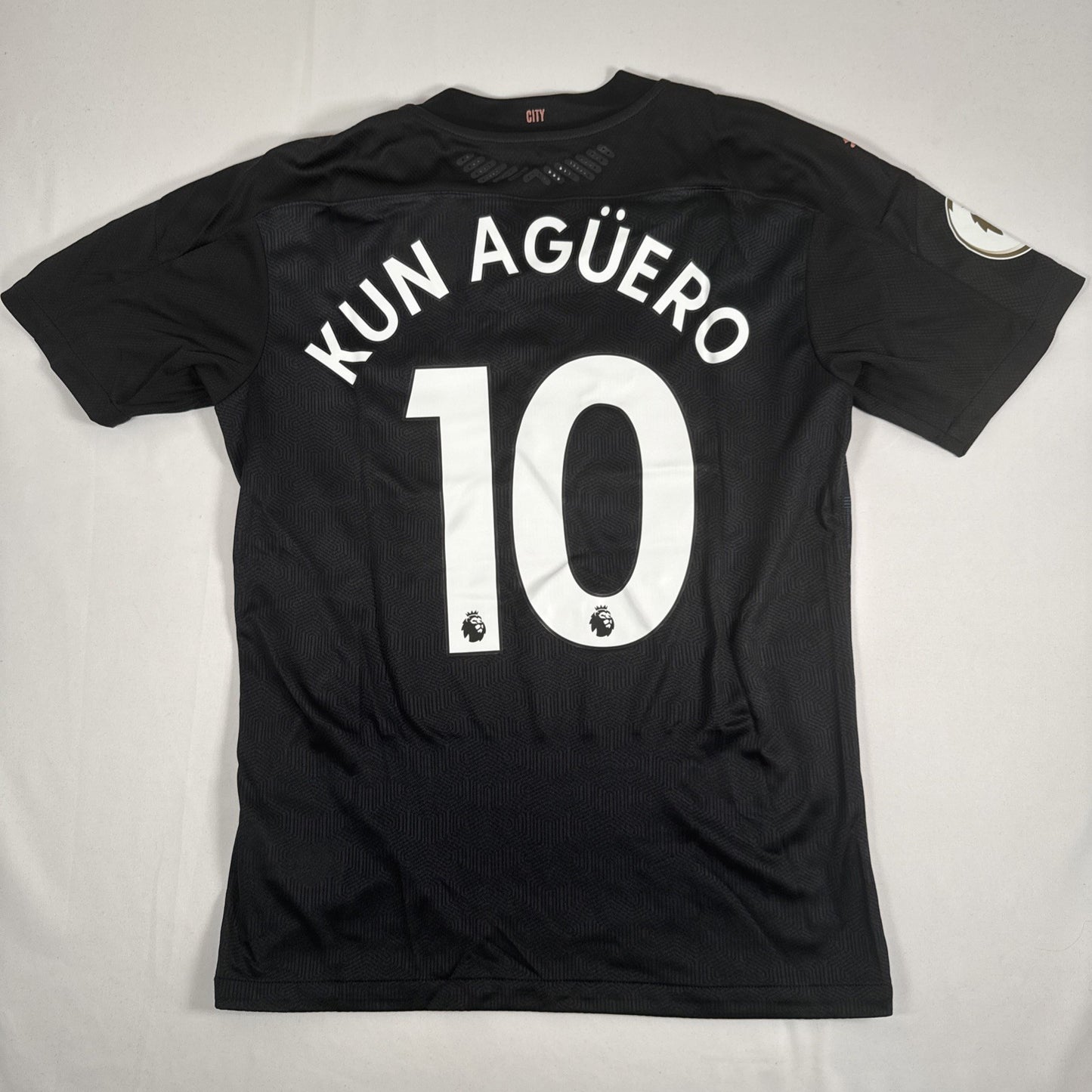 aguero 10 manchester city 2020 2021 away football shirt player spec medium bnwt3