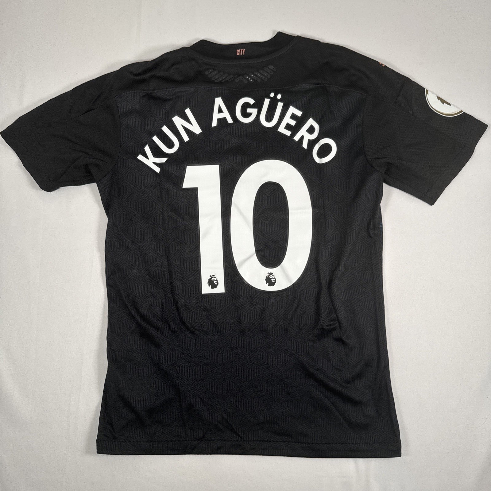aguero 10 manchester city 2020 2021 away football shirt player spec medium bnwt3