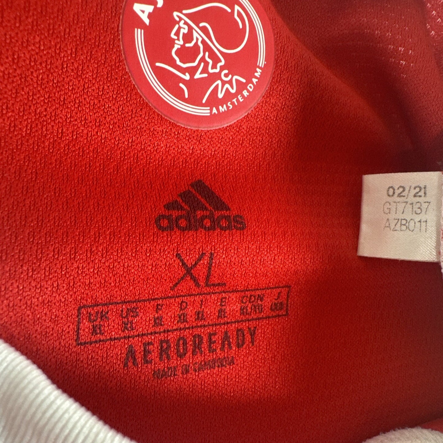 ajax 2021 2022 home football shirt men s xl4