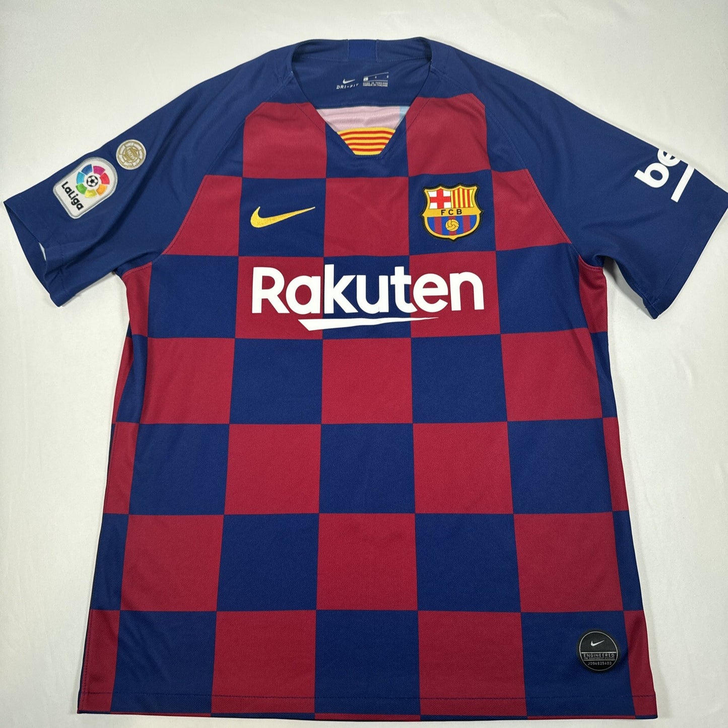 de jong 21 barcelona 2019 2020 home football shirt men s large4