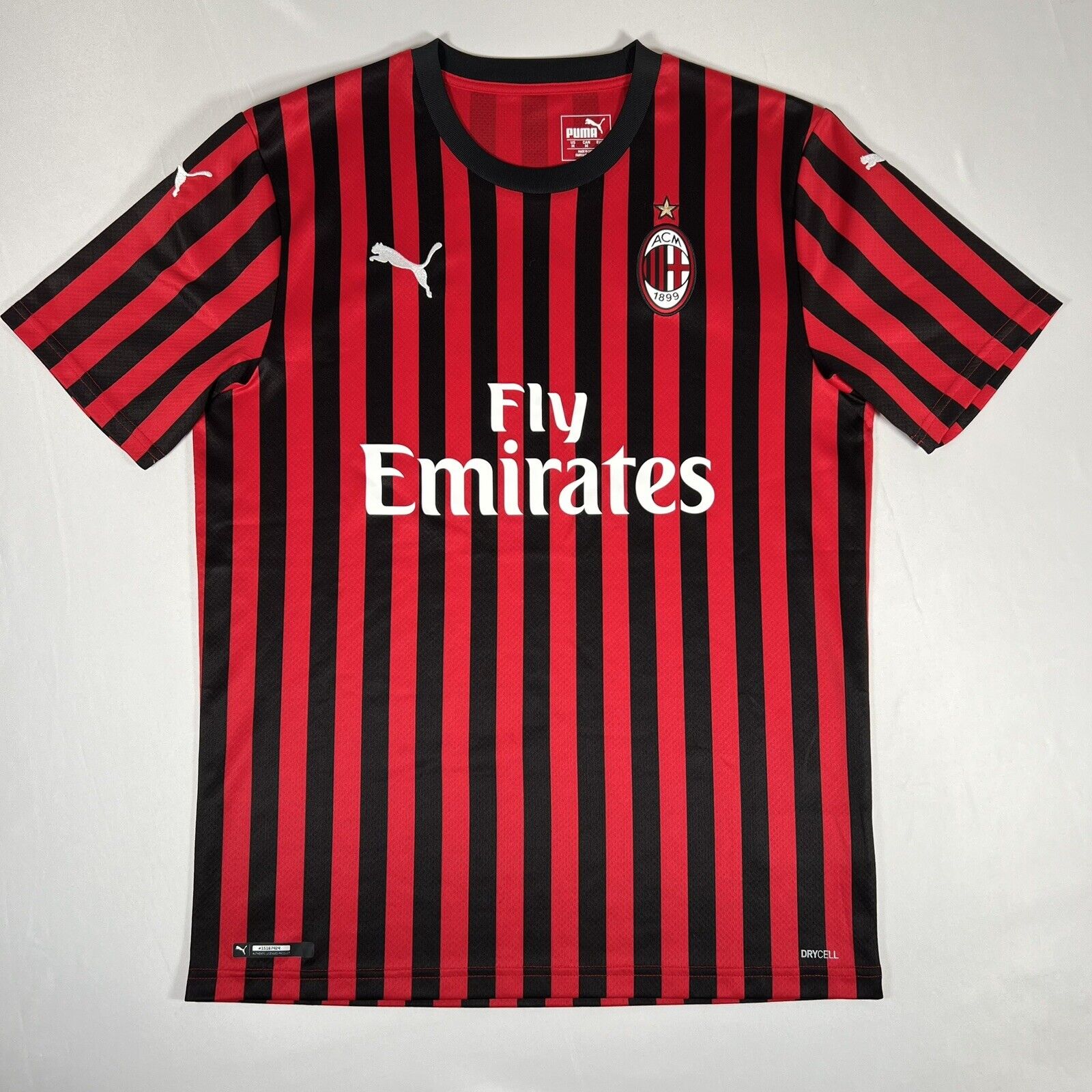 ac milan 2019 2020 home football shirt men s medium 12