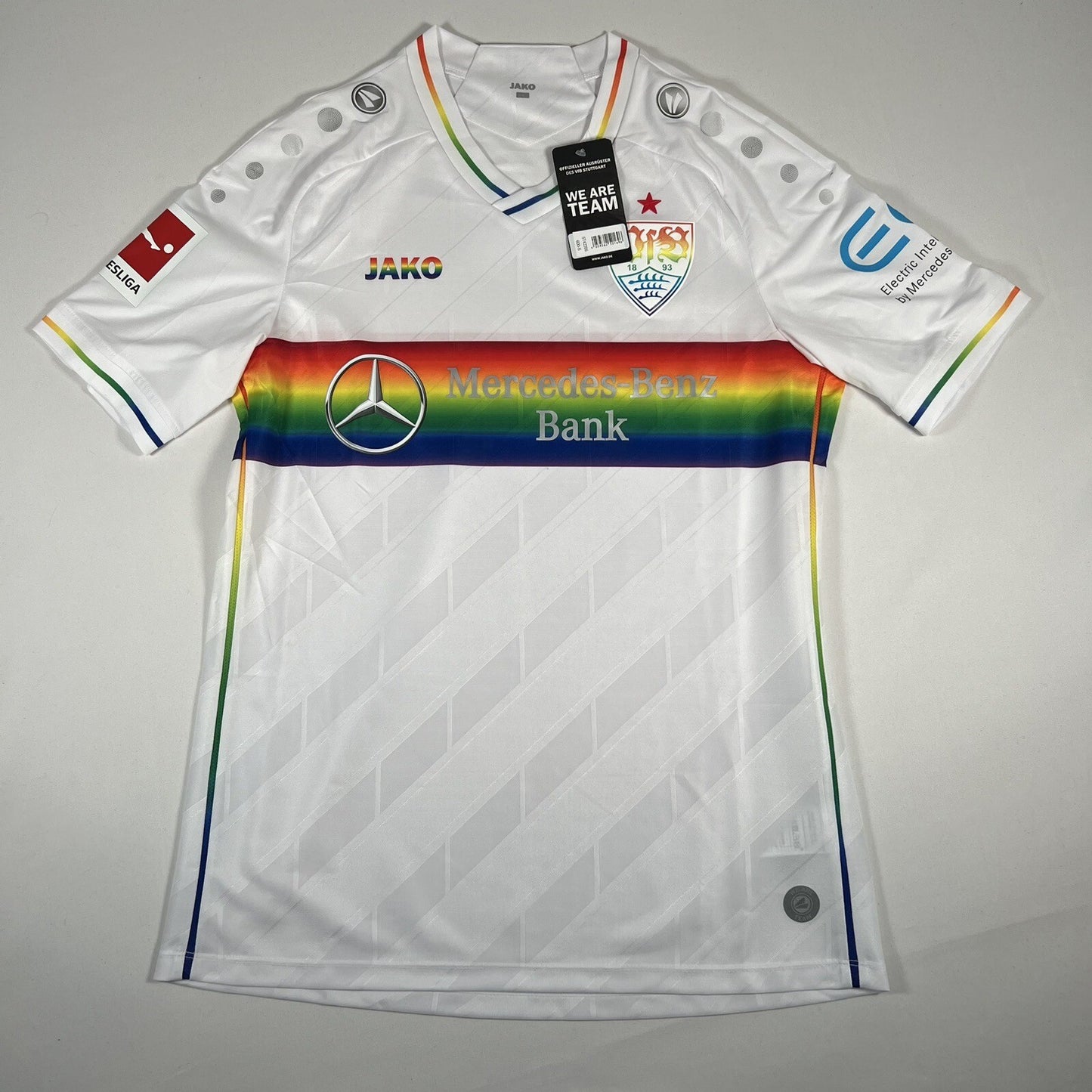 bnwt stuttgart 2020 2021 diversity football shirt small 12