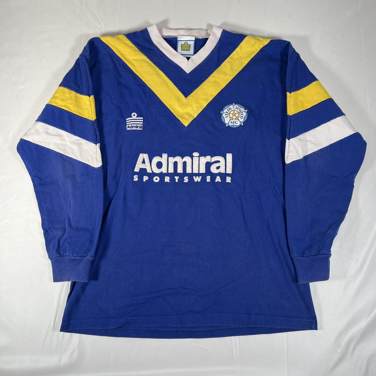leeds united 1992 1993 admiral football shirt sweatshirt xl2