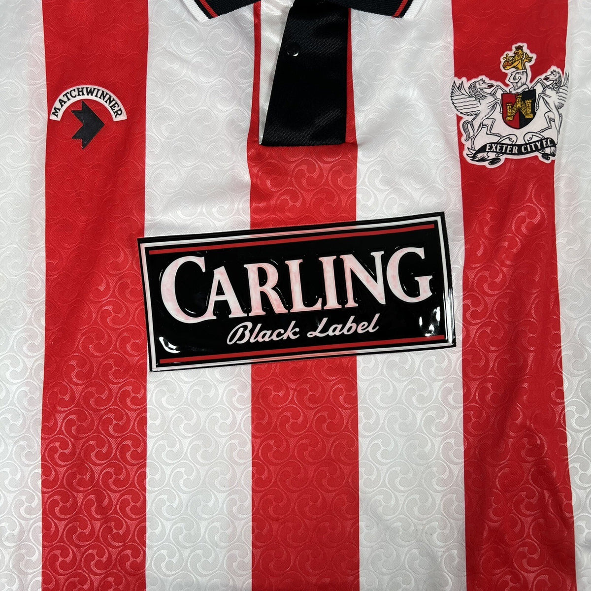 Exeter City 1992/1993/1994 Home Football Shirt Men’s Large — front close-up