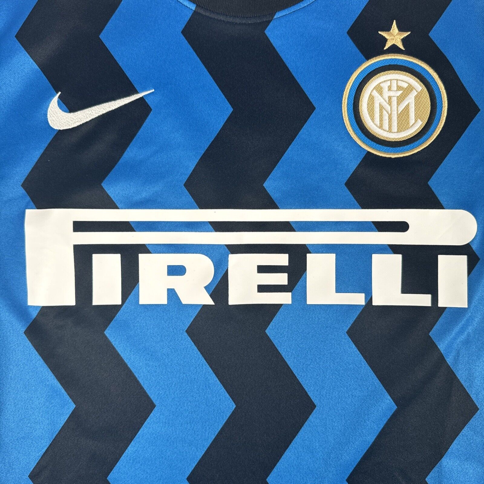 Inter Milan 2020/2021 Home Football Shirt Men’s Small - Football Shirt Kingdom