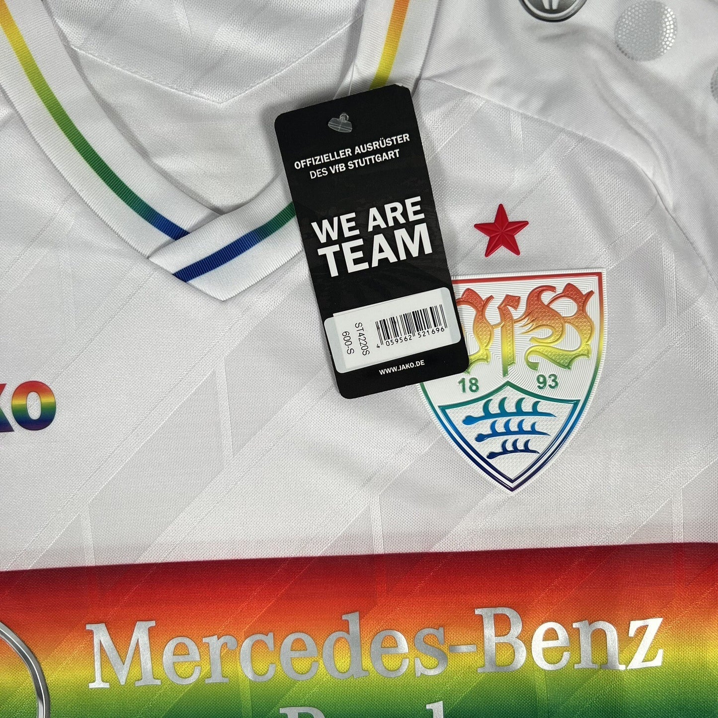bnwt stuttgart 2020 2021 diversity football shirt small 13