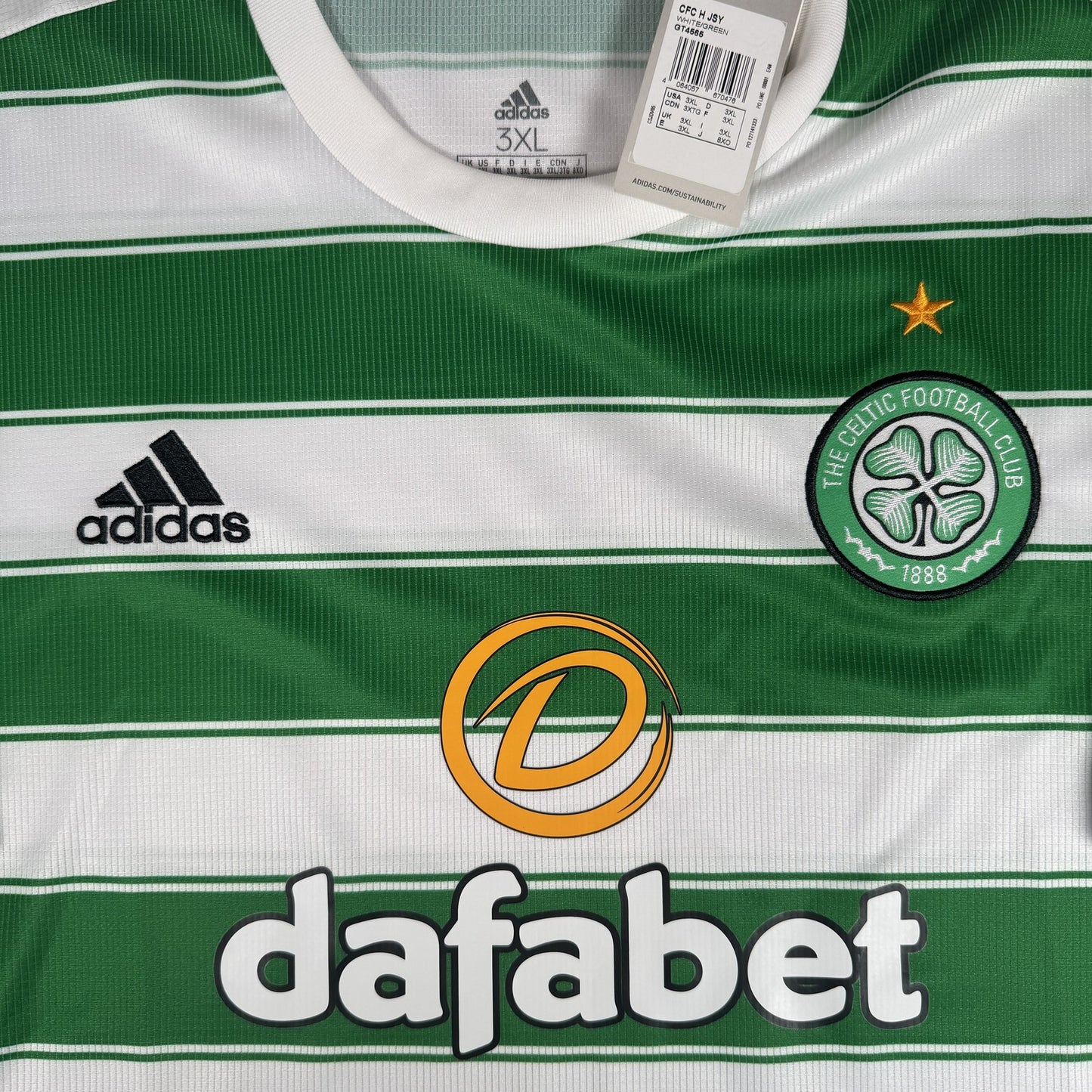 Celtic 2021/2022 Home Football Shirt  3XL XXXL BNWT