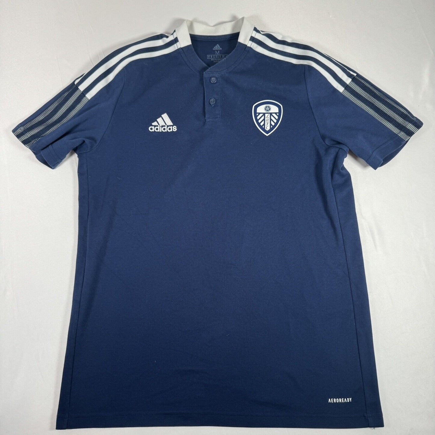 leeds united 2022 2023 blue adidas training football shirt medium2