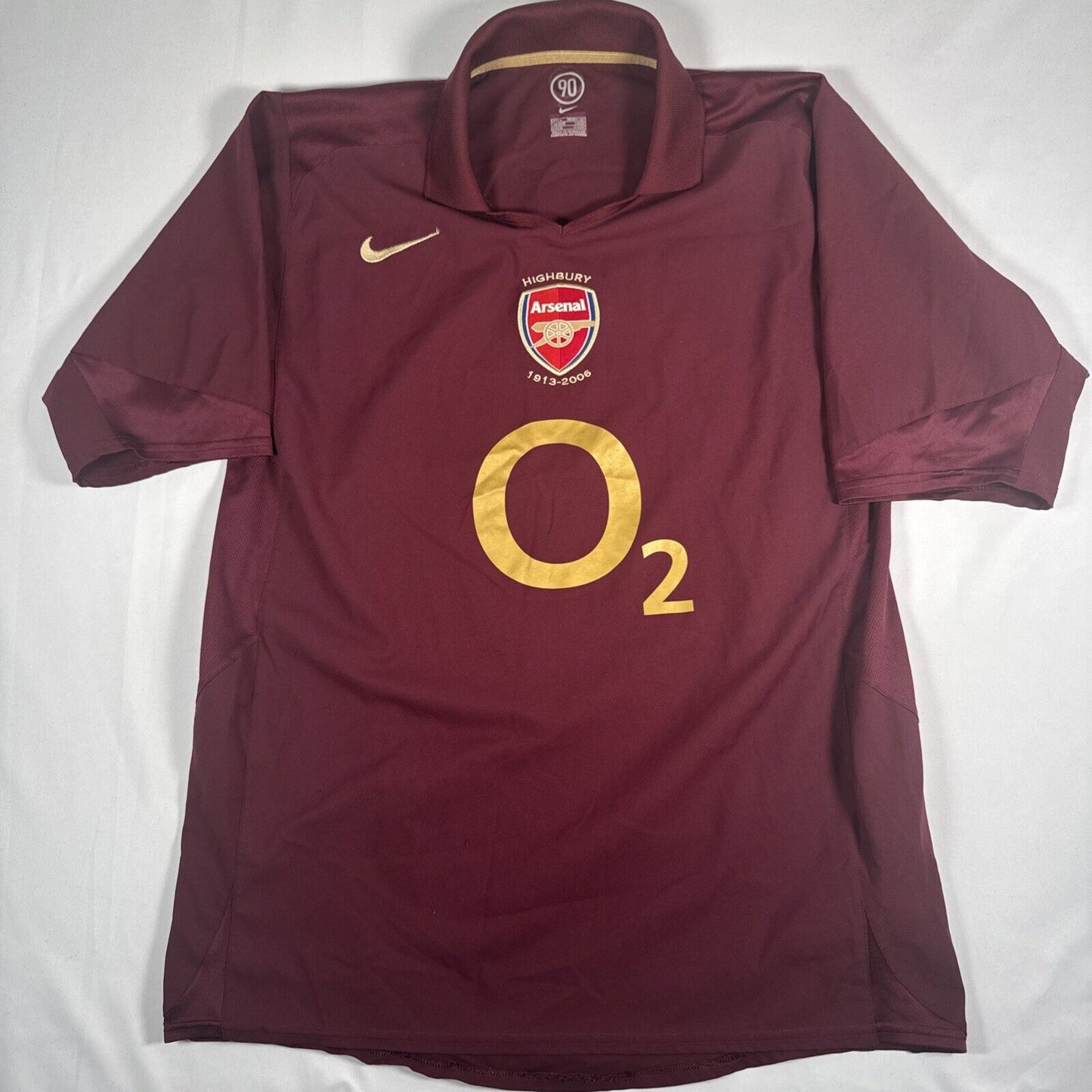 arsenal 2005 2006 home football shirt men s large 12