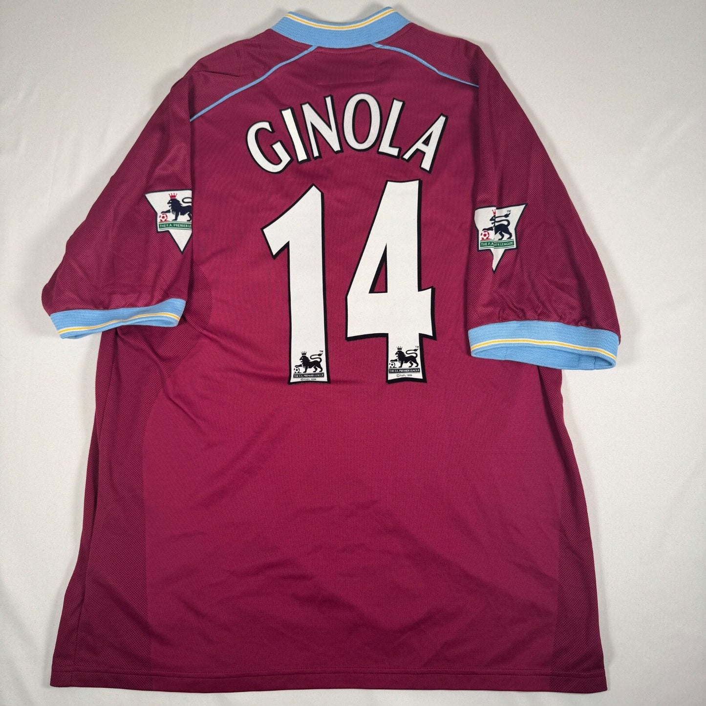 ginola 14 aston villa 2001 2002 home football shirt large3