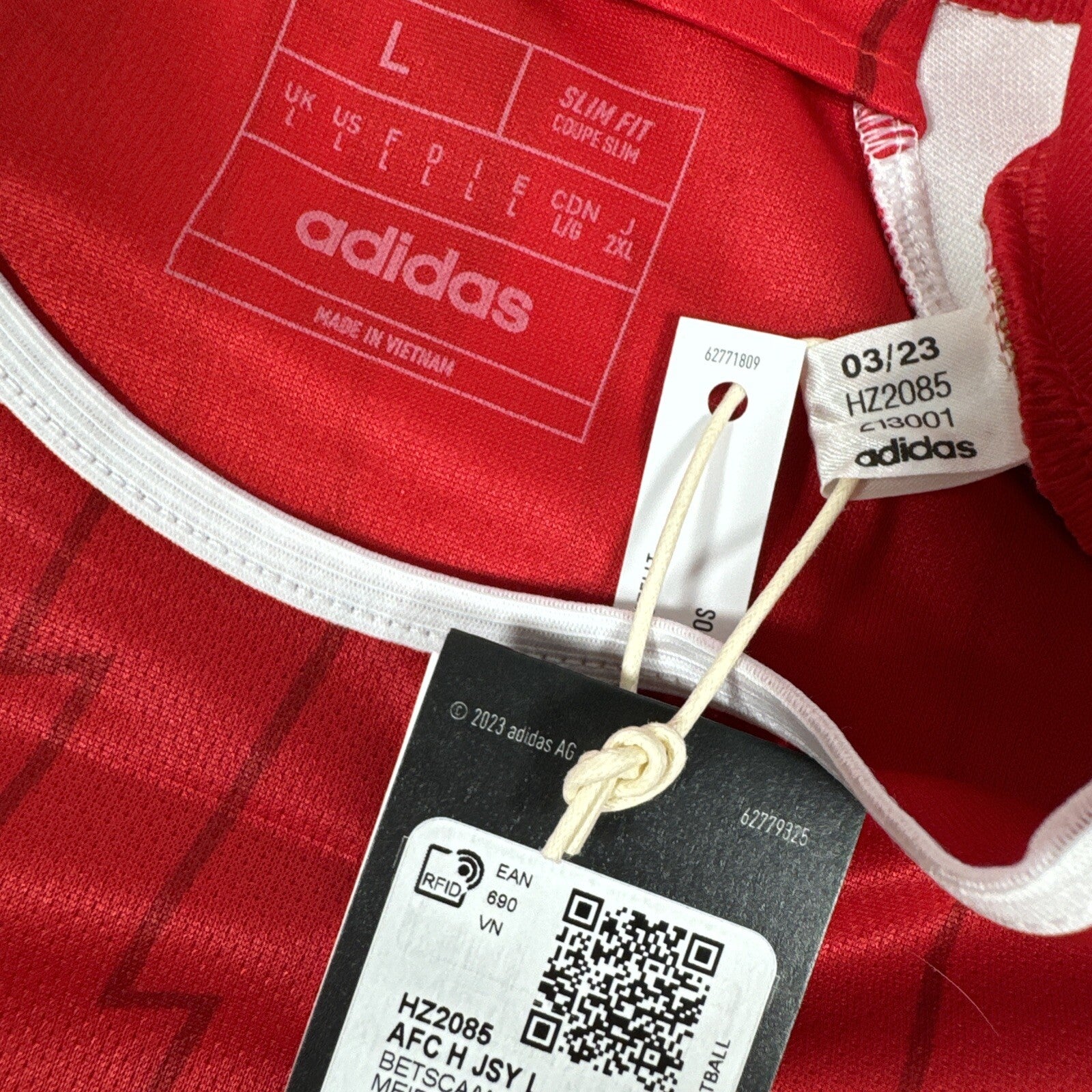 arsenal 2023 2024 home football shirt long sleeve bnwt large4