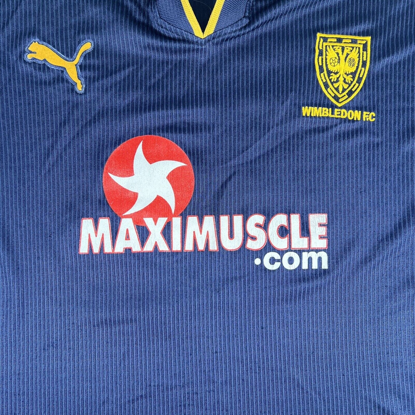 #16 Wimbledon 2001/2002 Home Football Shirt XL - Football Shirt Kingdom