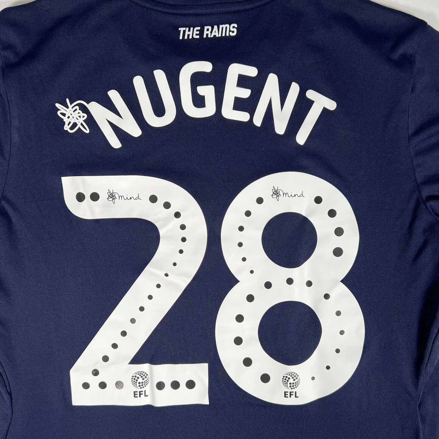 NUGENT 28 Derby 2018/2019 Away Football Shirt Small - Football Shirt Kingdom