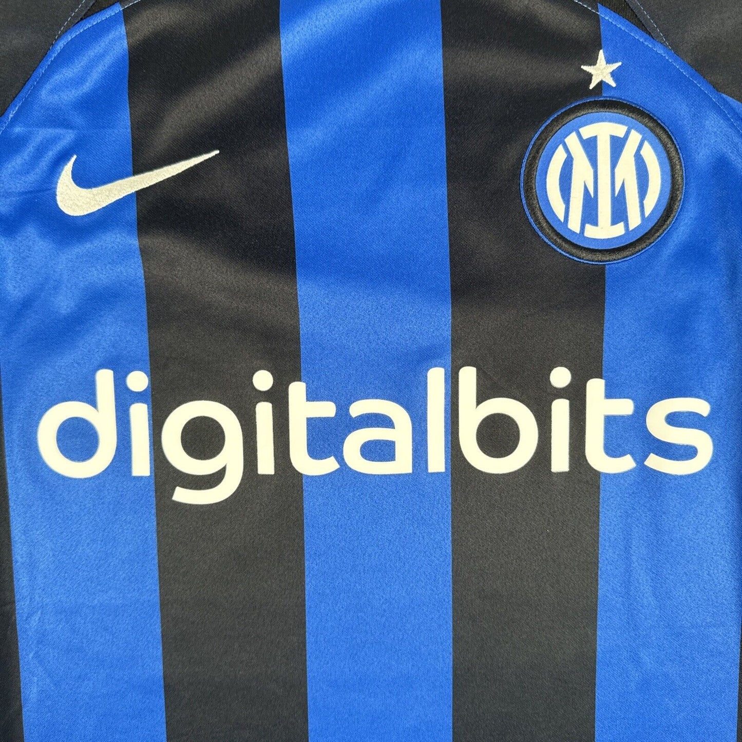 Inter Milan 2022/2023 Home Football Shirt  Men’s Medium - Football Shirt Kingdom