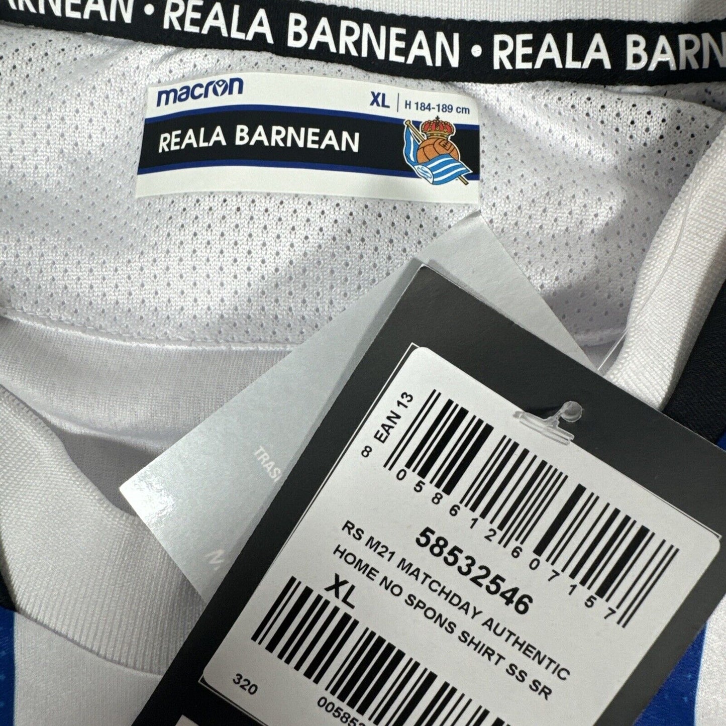 real sociedad 2021 2022 home football shirt bnwt xl4