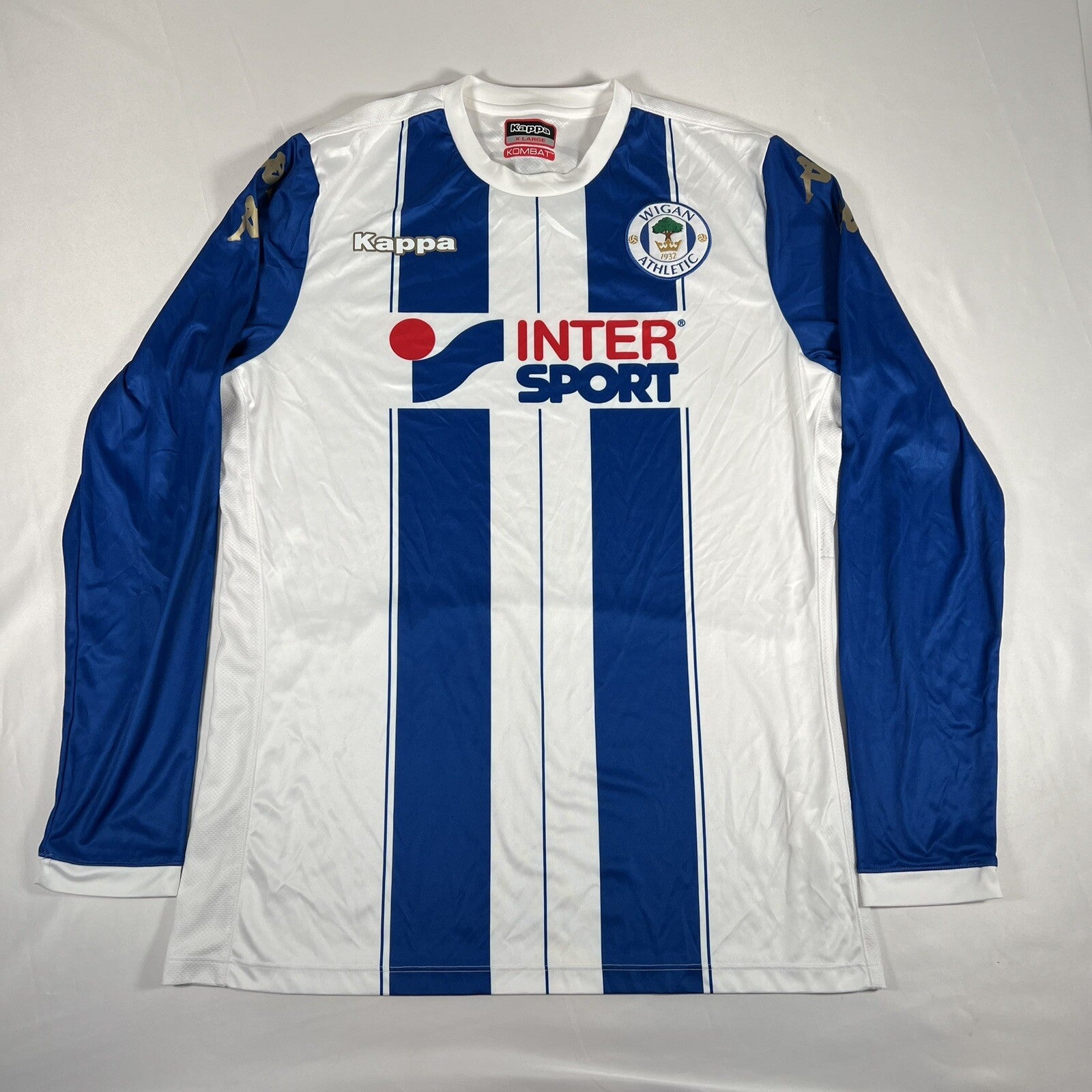 wigan athletic 2017 2018 home football shirt long sleeve xl2