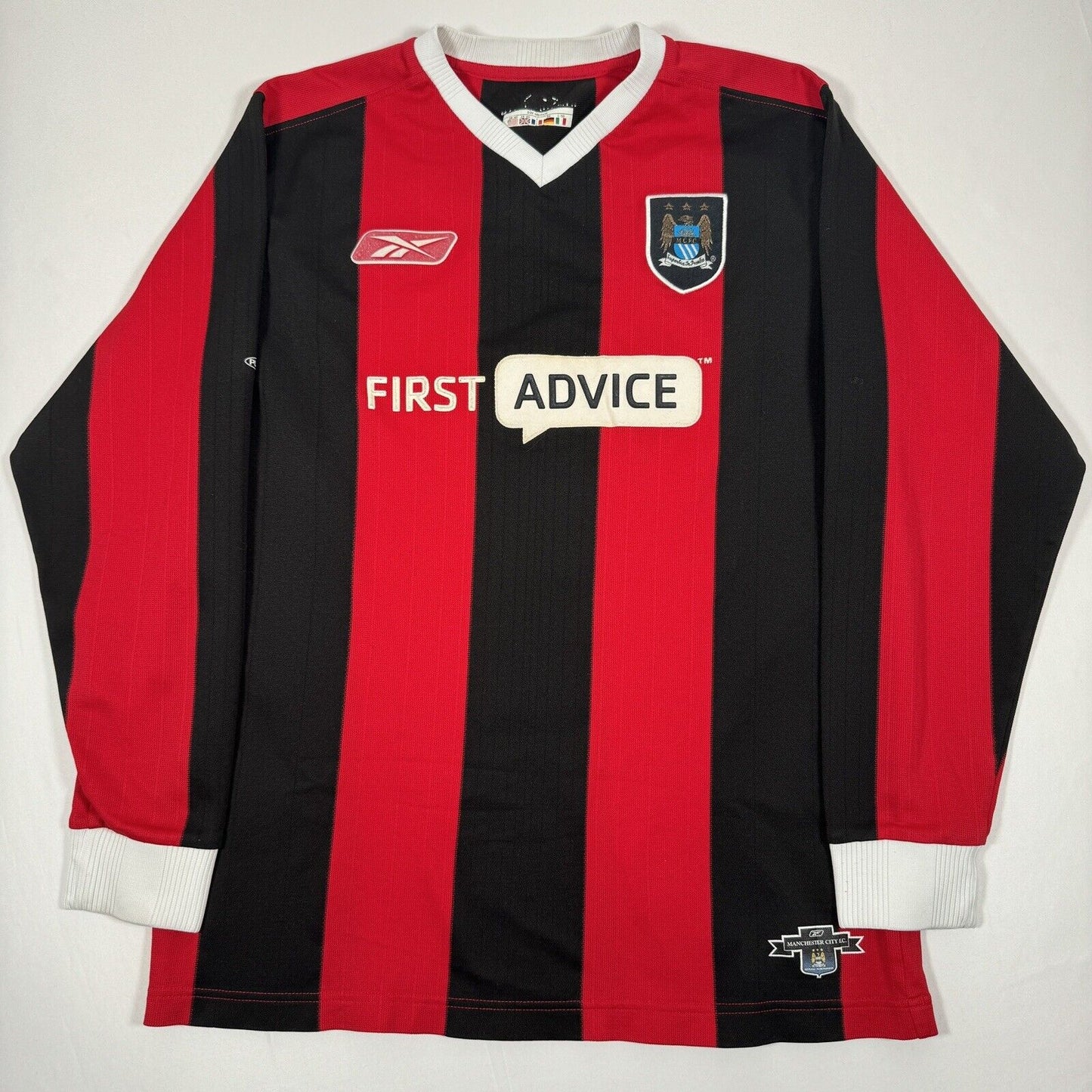 manchester city 2003 2004 away football shirt long sleeve medium2