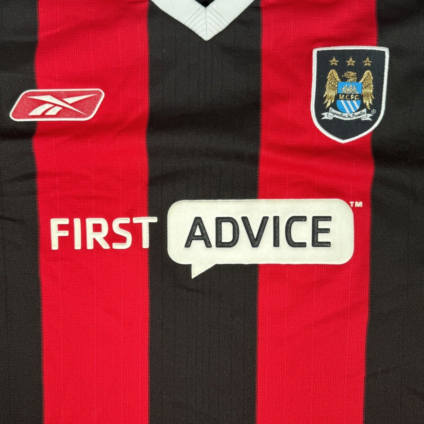 Manchester City 2003/2004 Away Football Shirt Long Sleeve Large - Football Shirt Kingdom