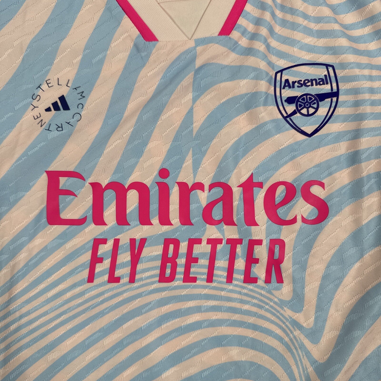 arsenal x mccartney 2023 2024 wo away football shirt heat rdy xl1