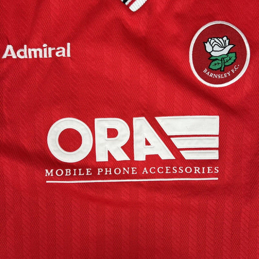 barnsley 1998 1999 home football shirt men s large 11