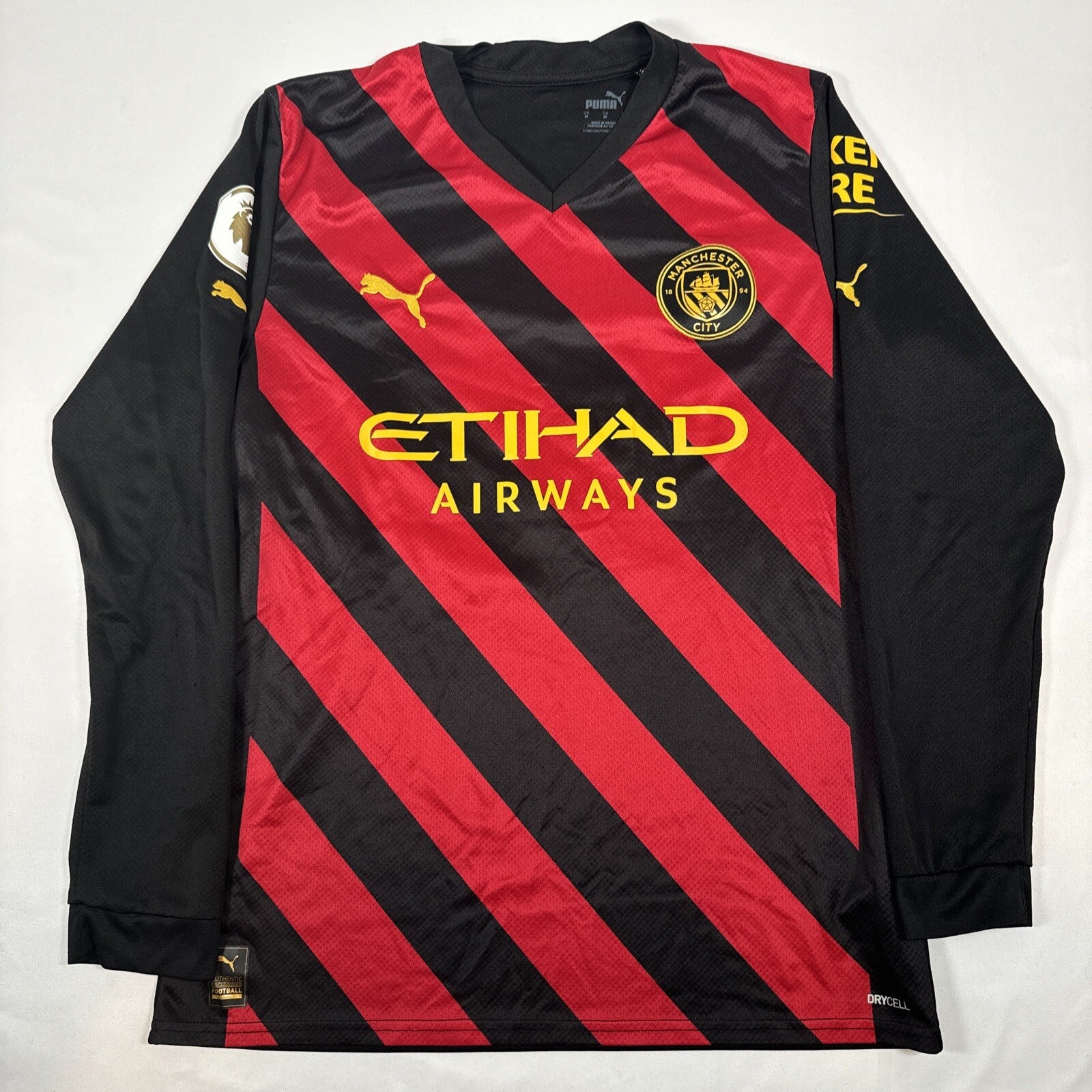 grealish 10 manchester city 2022 2023 away football shirt long sleeve medium 14