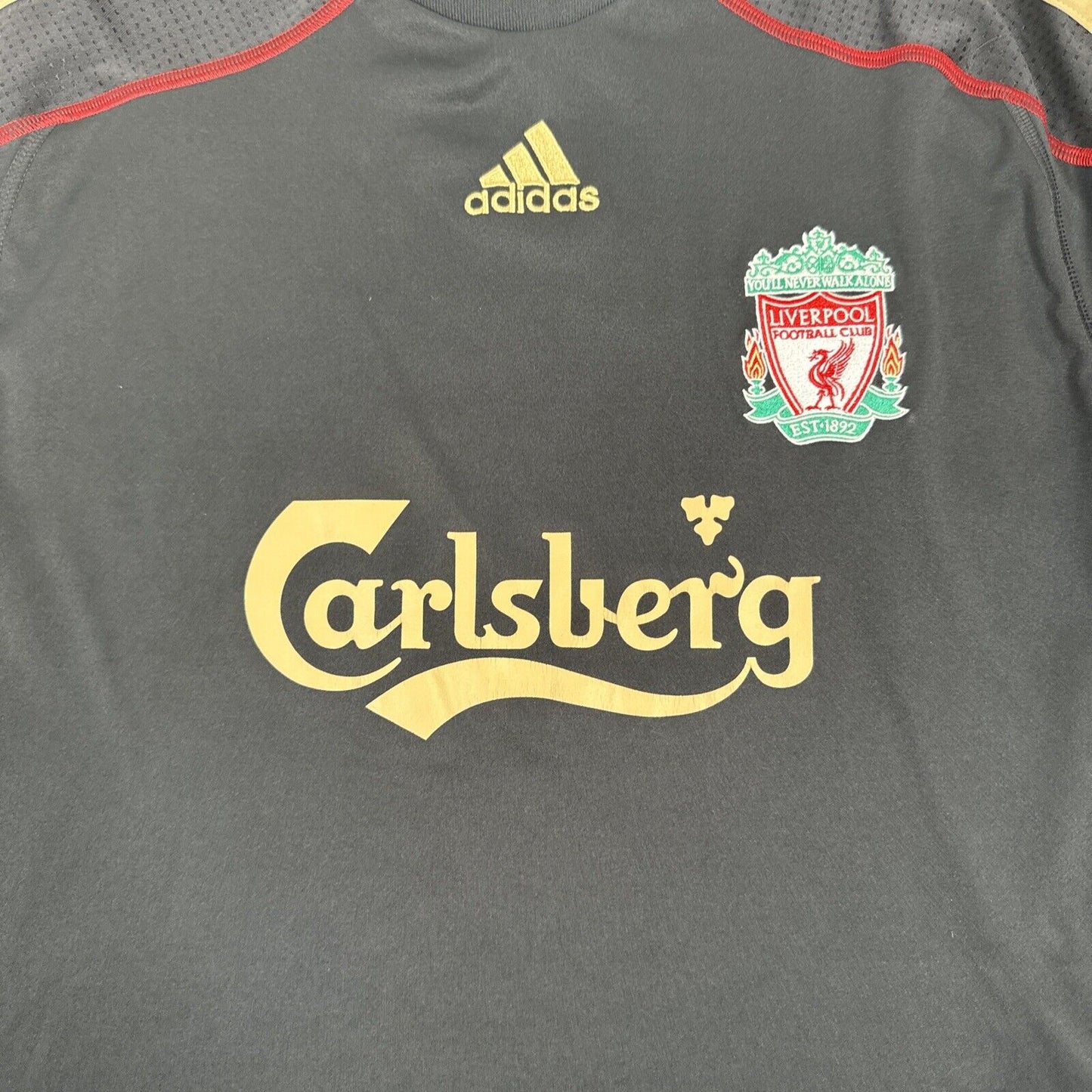 Liverpool 2009/2010 Away Football Shirt Long Sleeve Large - Football Shirt Kingdom