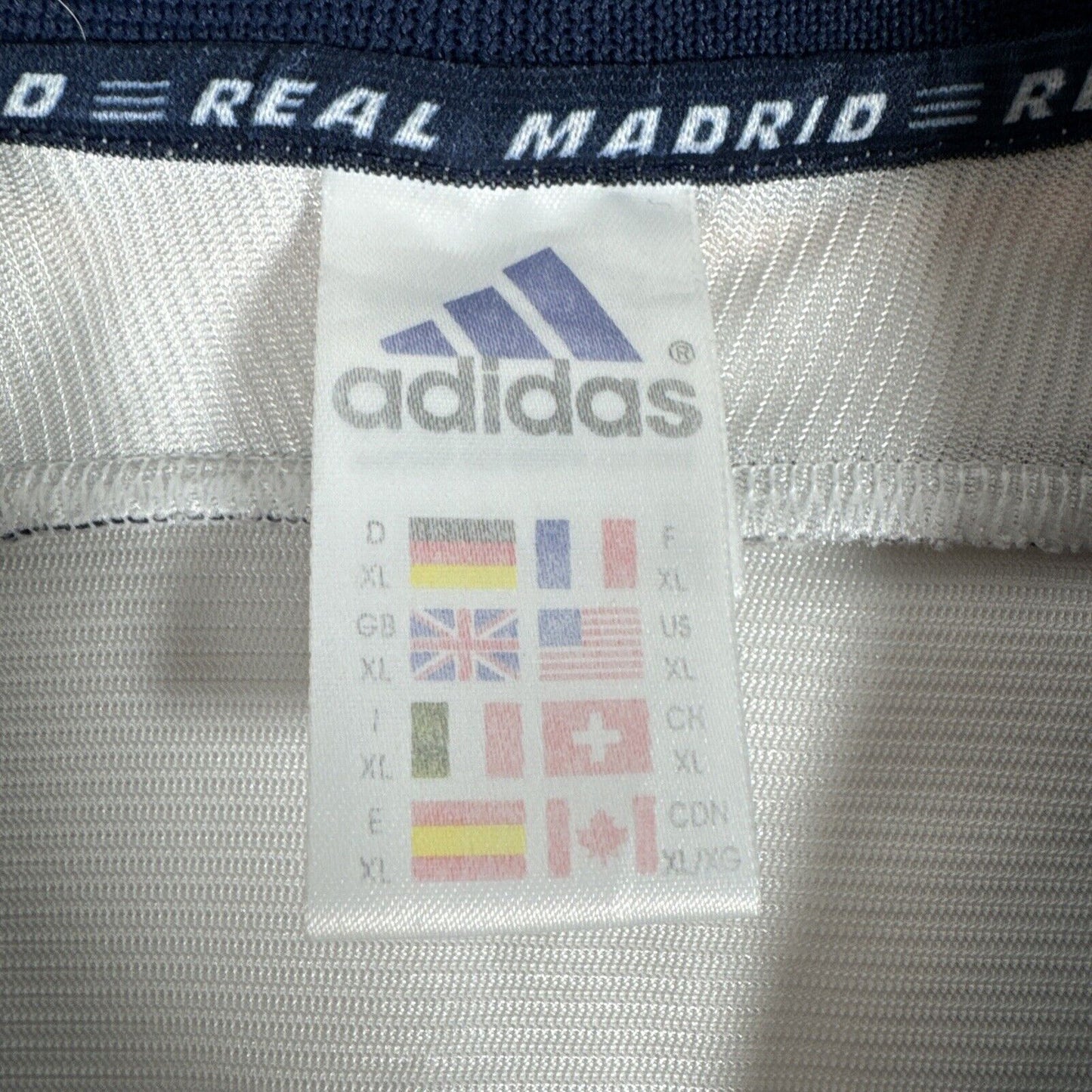 real madrid 1998 1999 2000 home football shirt men s xl4