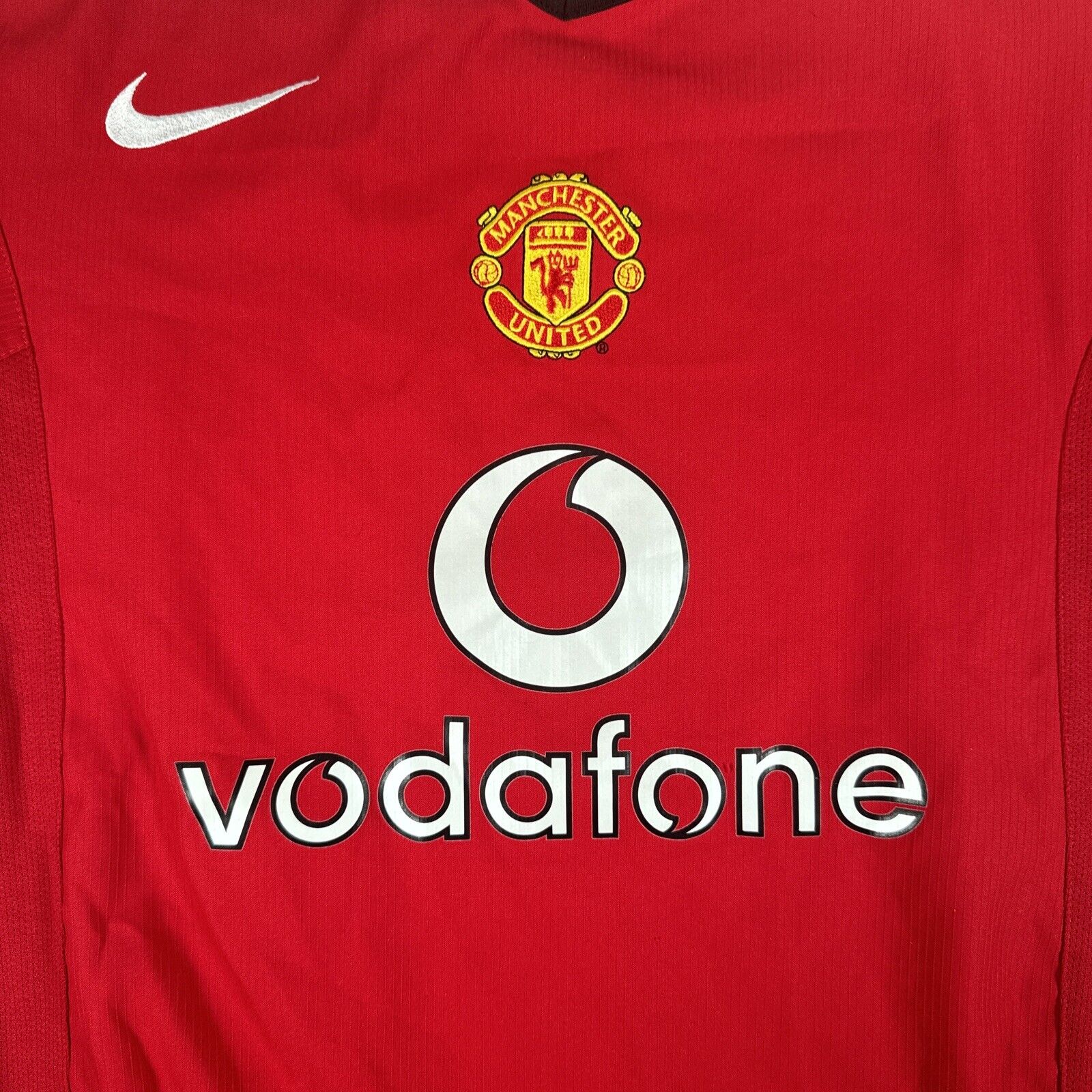 Manchester United 2004/2005/2006 Home Football Shirt  Medium - Football Shirt Kingdom