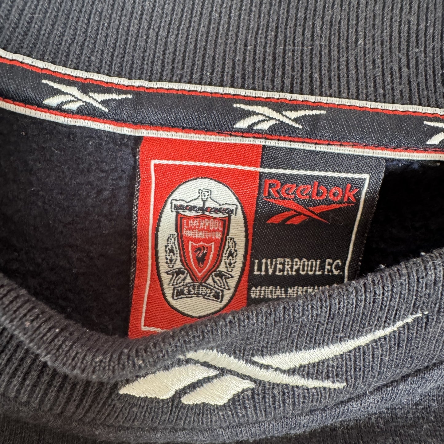 Liverpool 1996/1997 Reebok Training Sweatshirt Medium