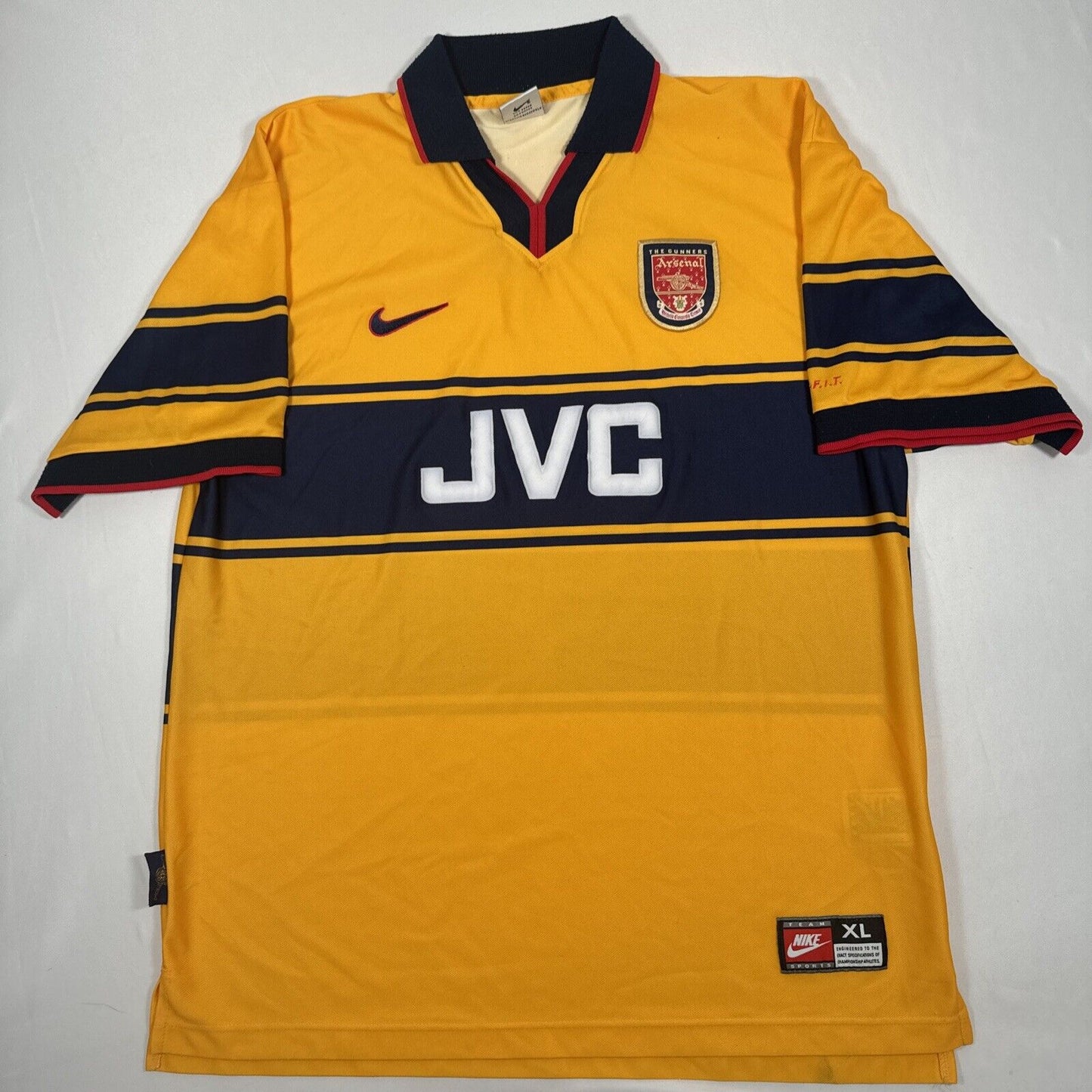 arsenal 1997 1998 1999 away football shirt xl2