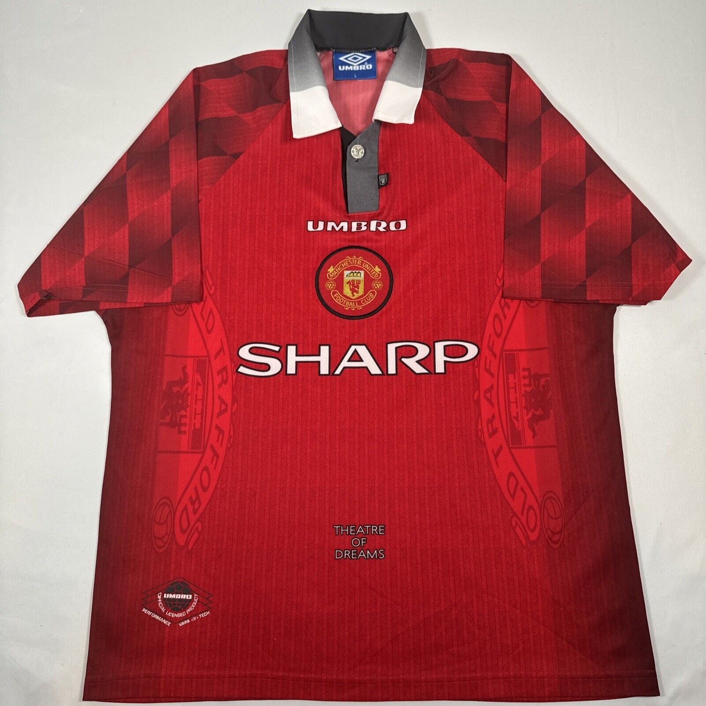 manchester united 1996 1997 1998 home football shirt large2