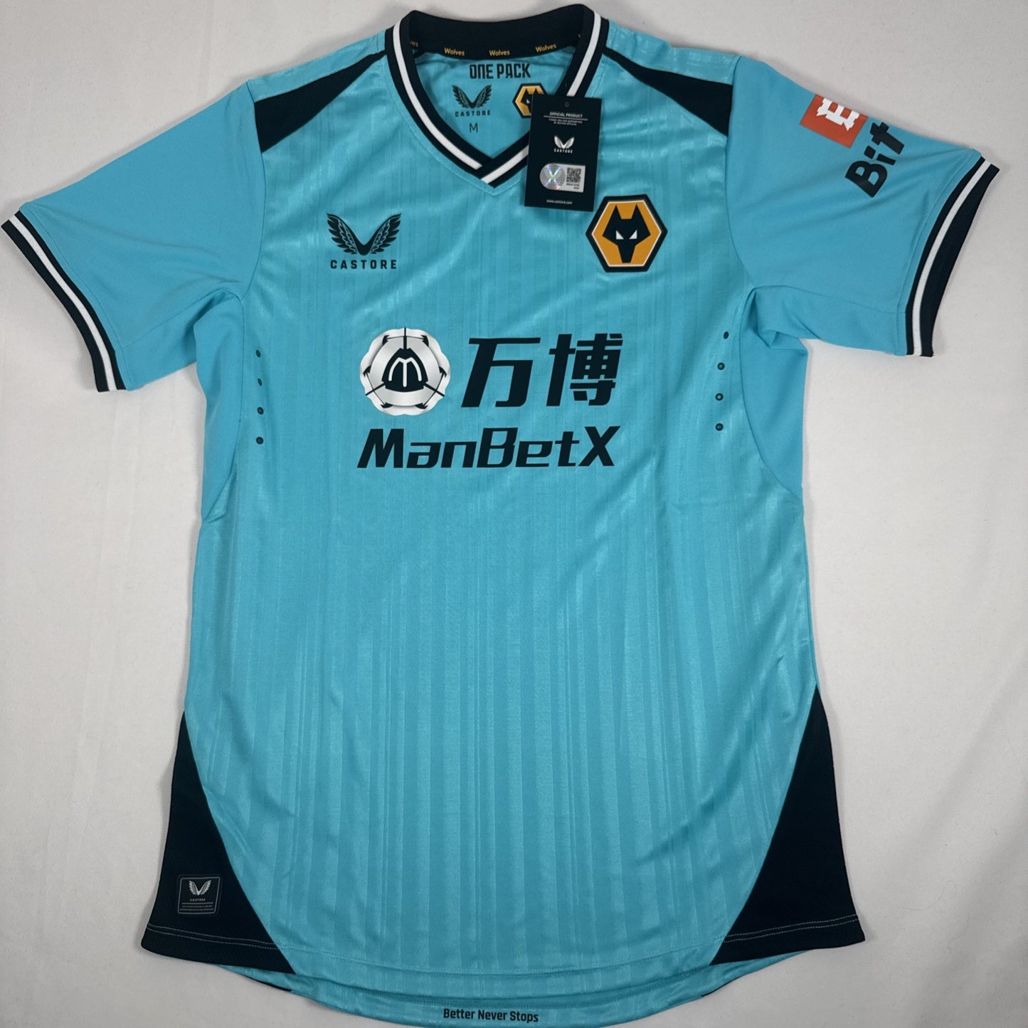 wolverhampton wolves 2021 2022 goalkeeper football shirt medium pro version bnwt2