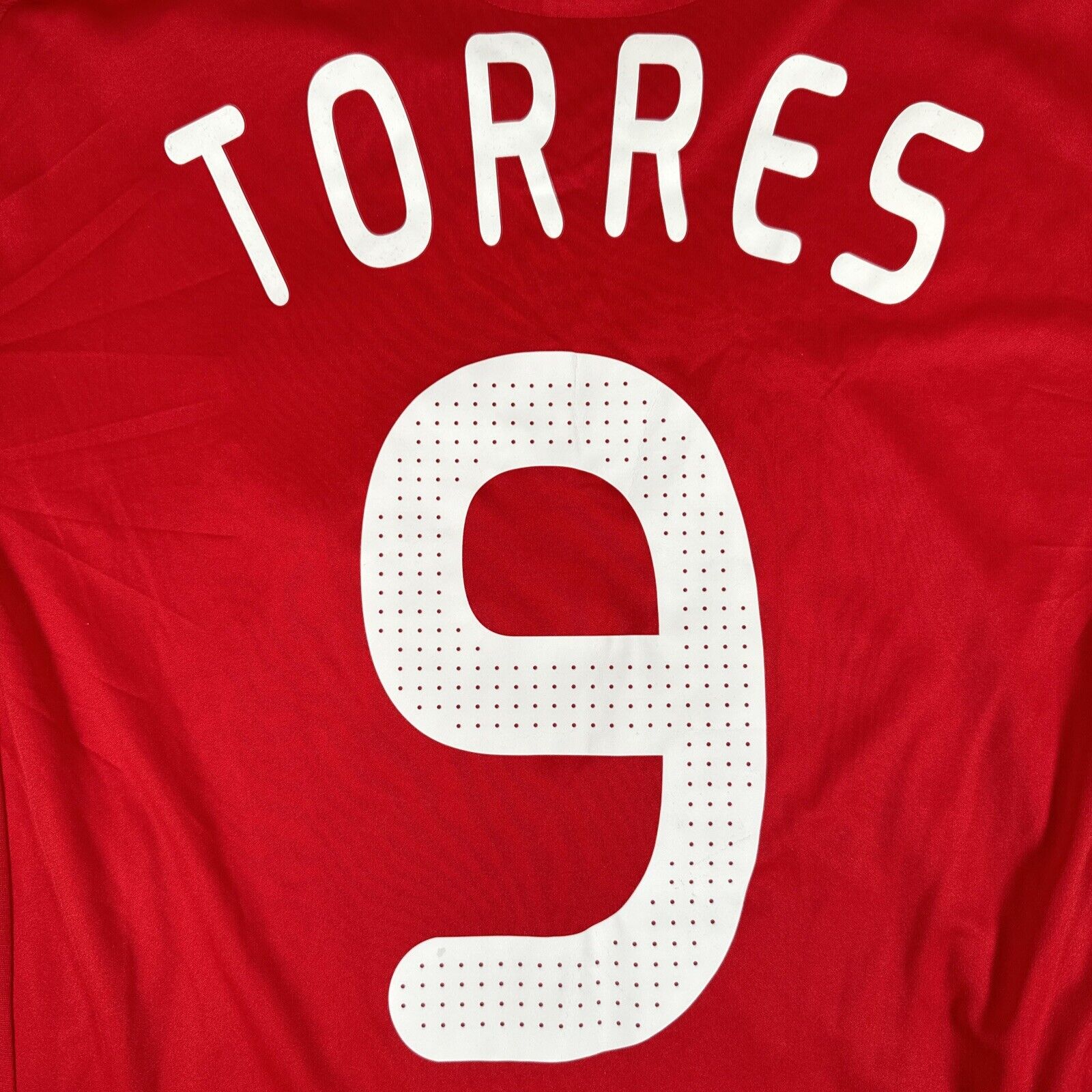 TORRES 9 Liverpool 2008/2009/2010 UCL Home Football Shirt Large - Football Shirt Kingdom