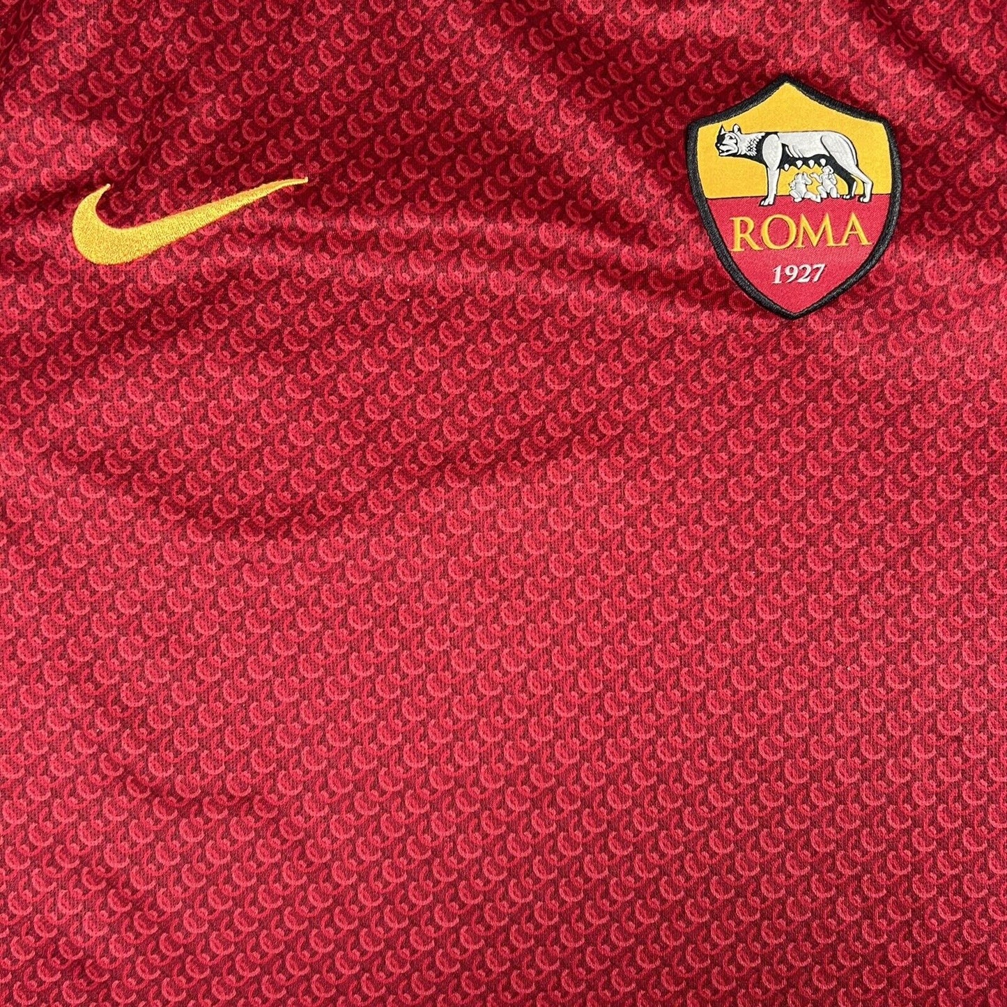 Roma 2018/2019 Home Football Shirt Men’s Small - Football Shirt Kingdom