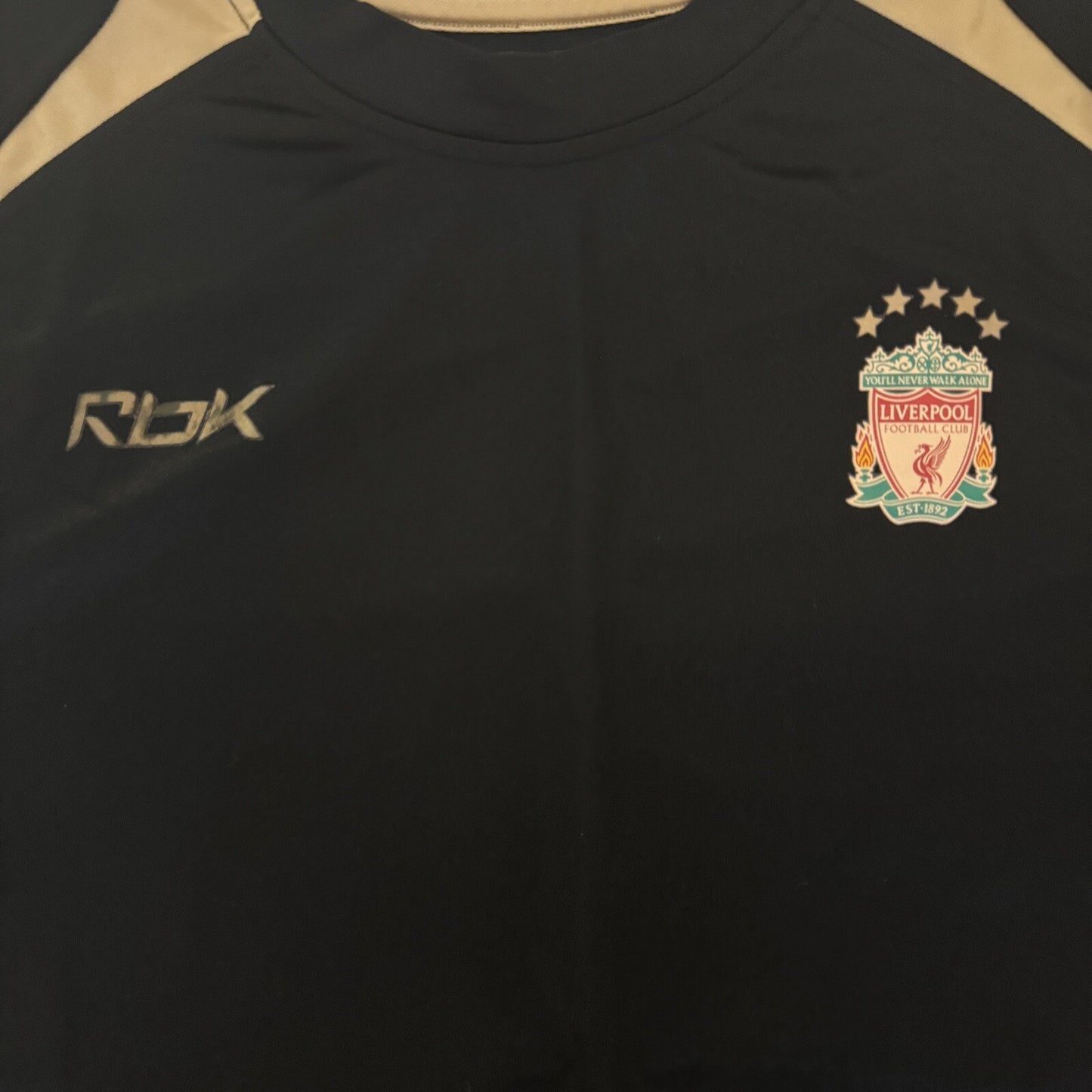 liverpool 2005 2006 reebok training football shirt men s large1