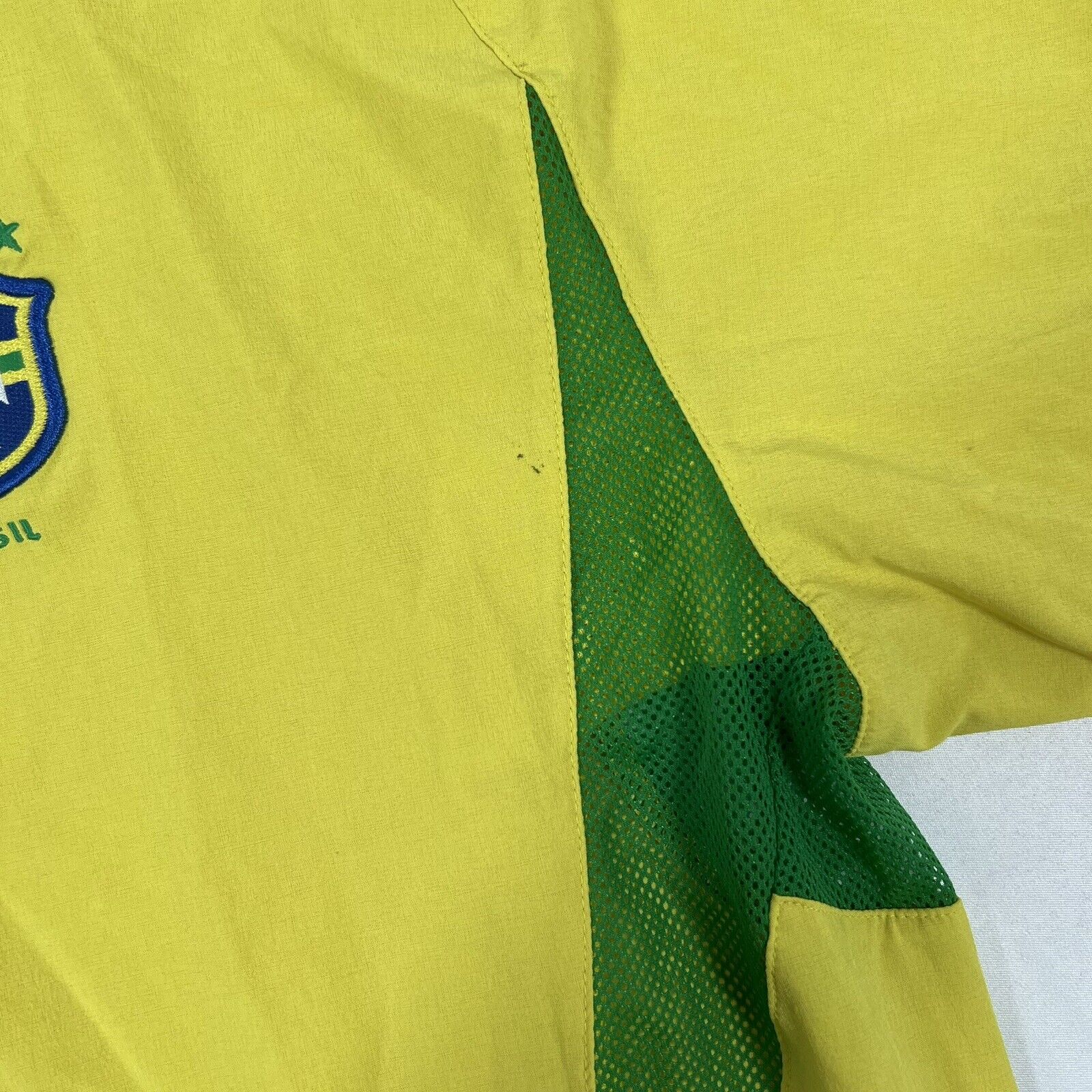 brazil 2002 2003 2004 home football shirt dual layer long sleeve xl6