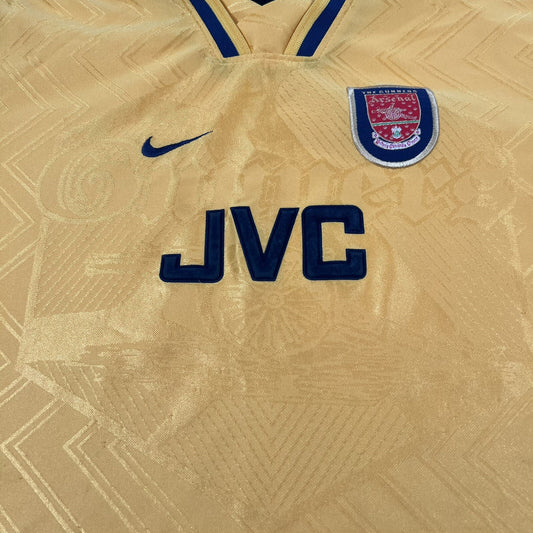 arsenal 1996 1997 away football shirt childs xl boys1