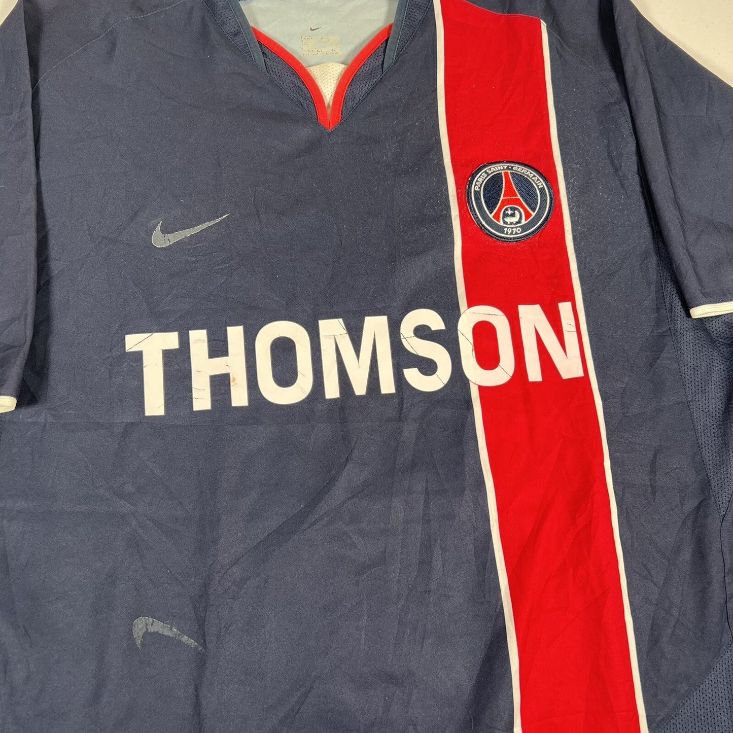 psg paris saint germain 2003 2004 home football shirt medium 14
