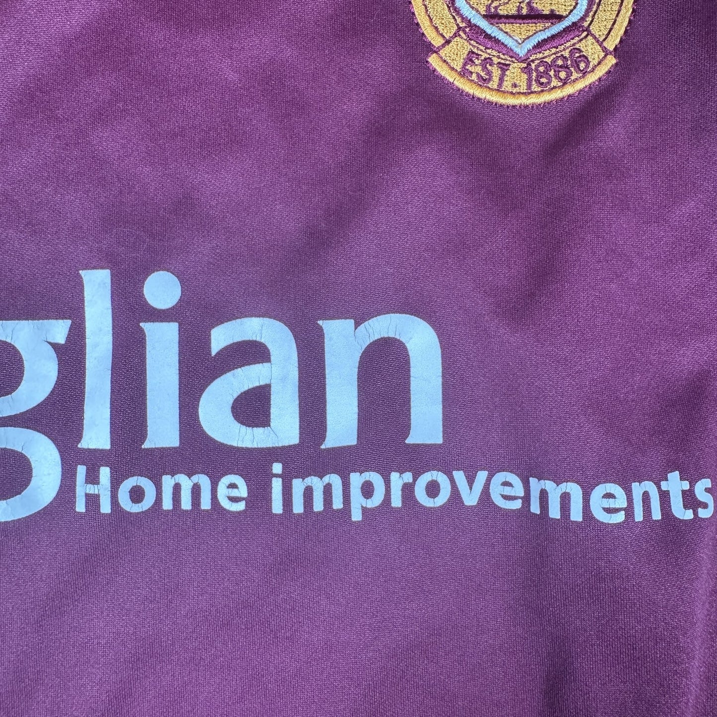 Motherwell 2006/2007 Away Long Sleeve Football Shirt Medium