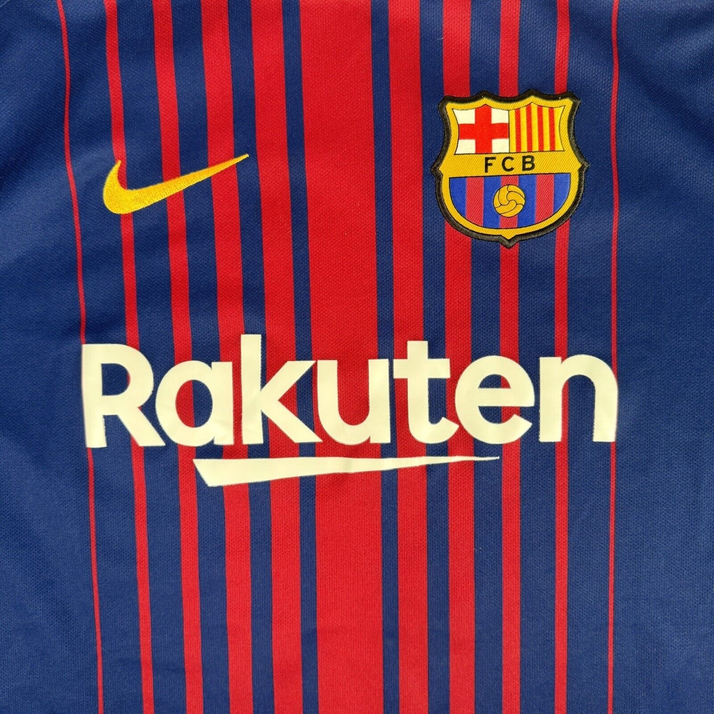 Barcelona 2017/2018 Home Football Shirt Men’s XL - Football Shirt Kingdom